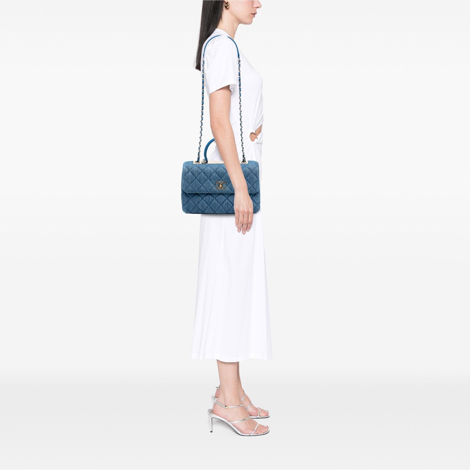 Chanel Medium Denim Trendy CC Top Handle Bag