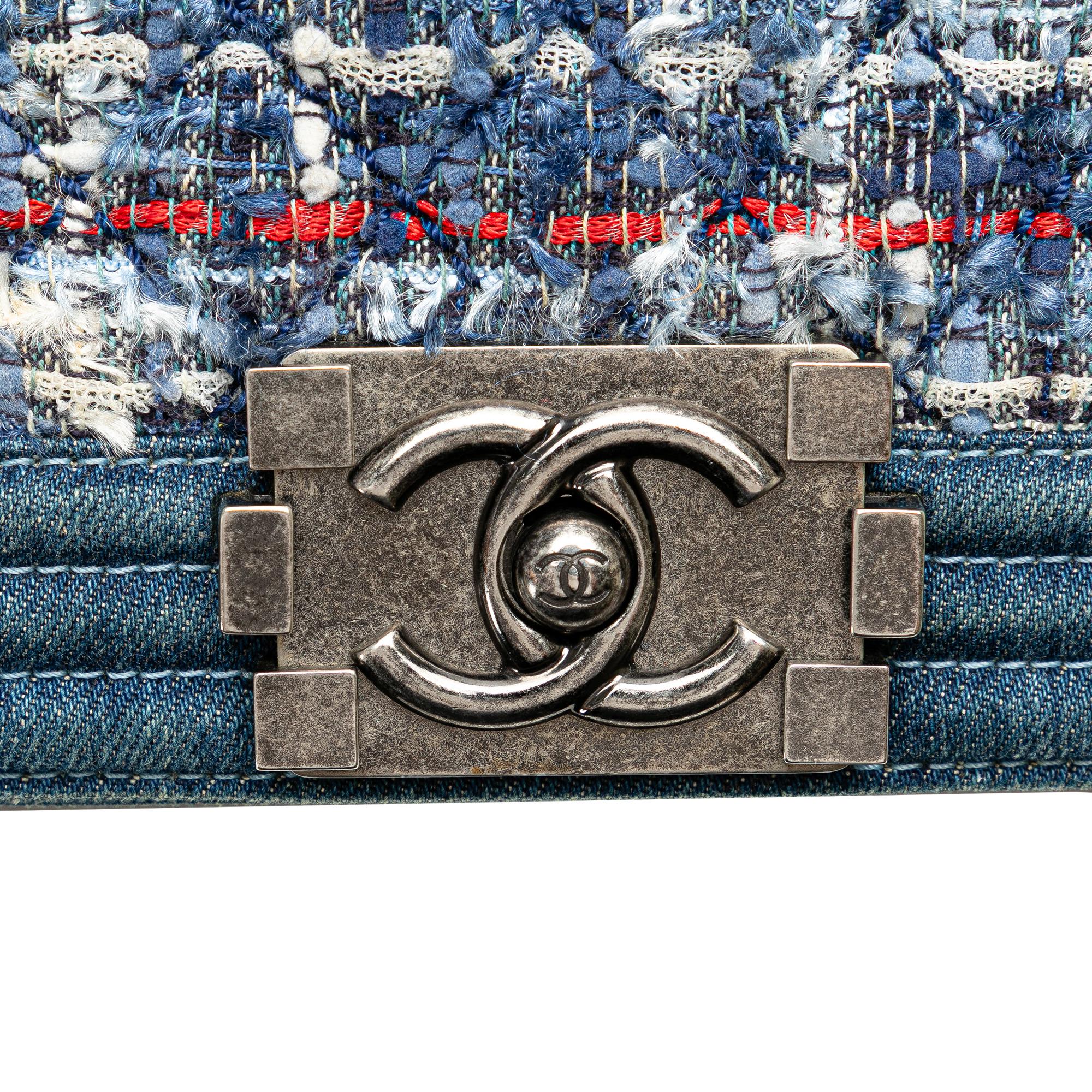 Chanel Medium Denim and Tweed Boy Bag