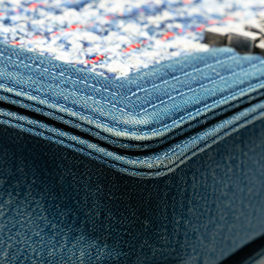 Chanel Medium Denim and Tweed Boy Bag