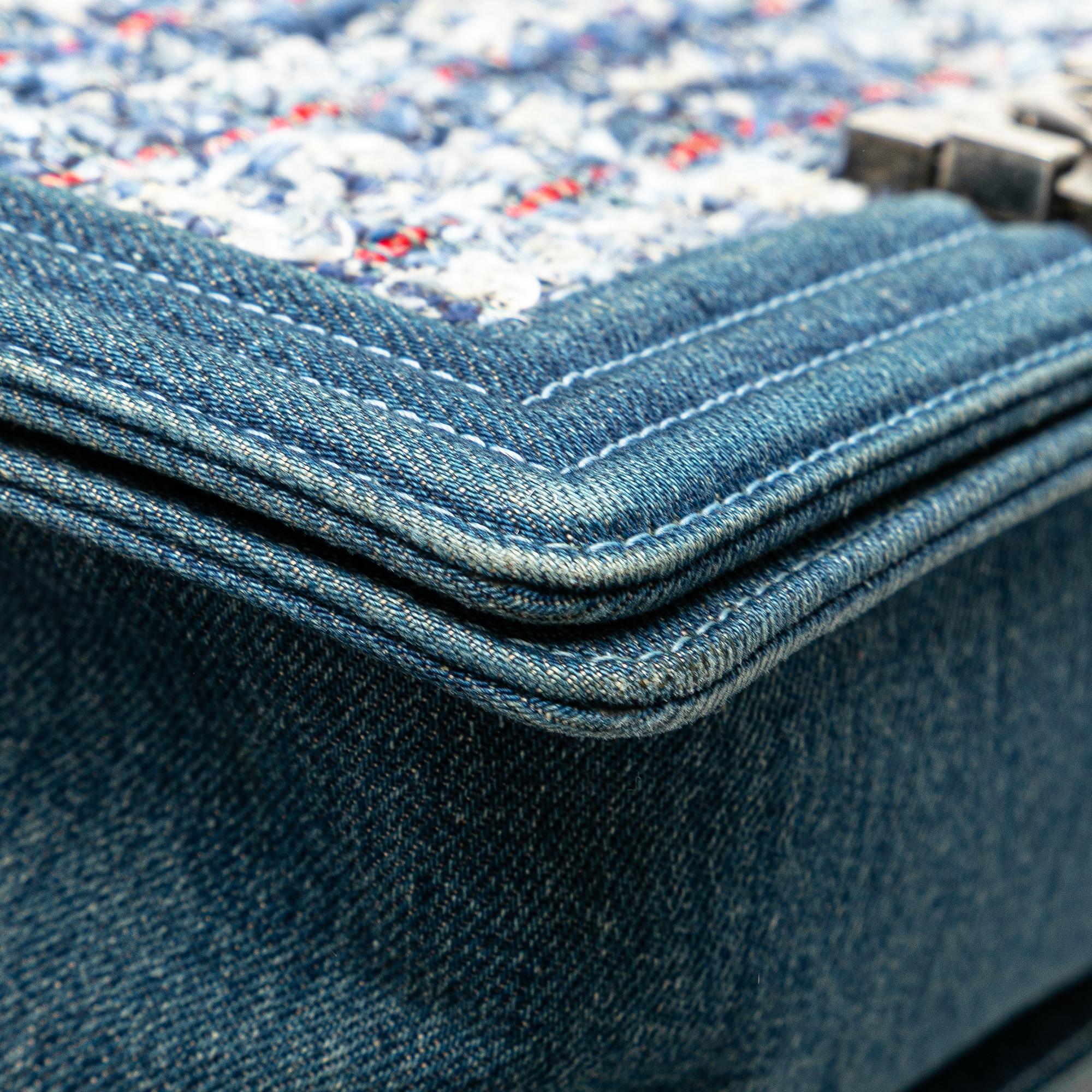 Chanel Medium Denim and Tweed Boy Bag