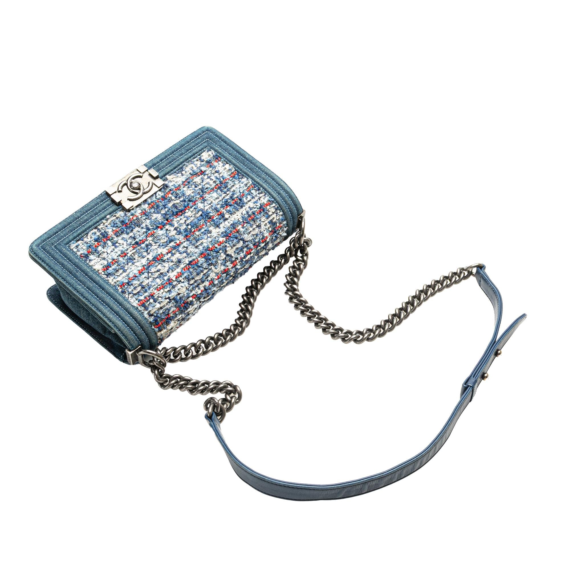 Chanel Medium Denim and Tweed Boy Bag