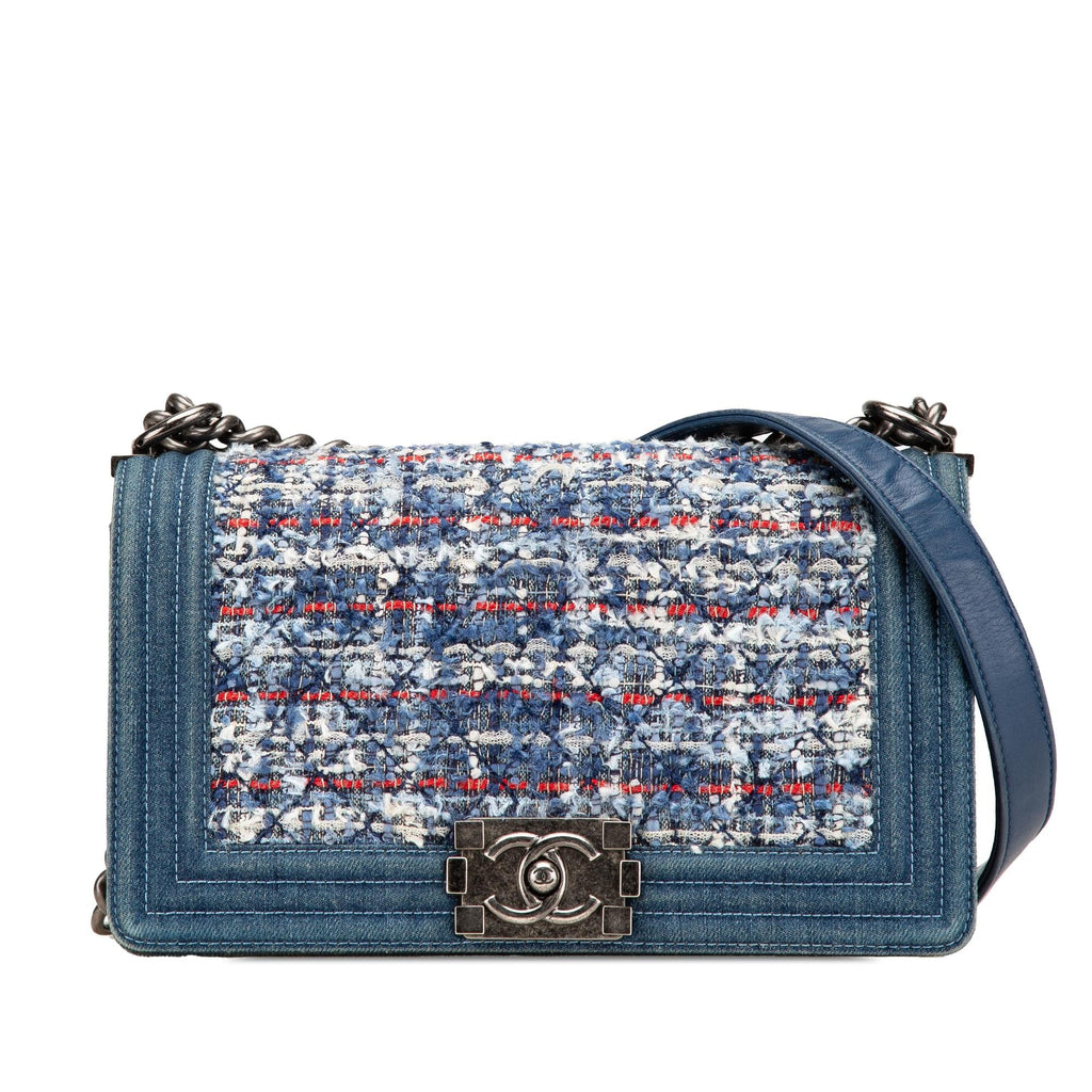 Chanel Medium Denim and Tweed Boy Bag