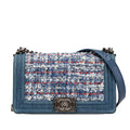 Chanel Medium Denim and Tweed Boy Bag