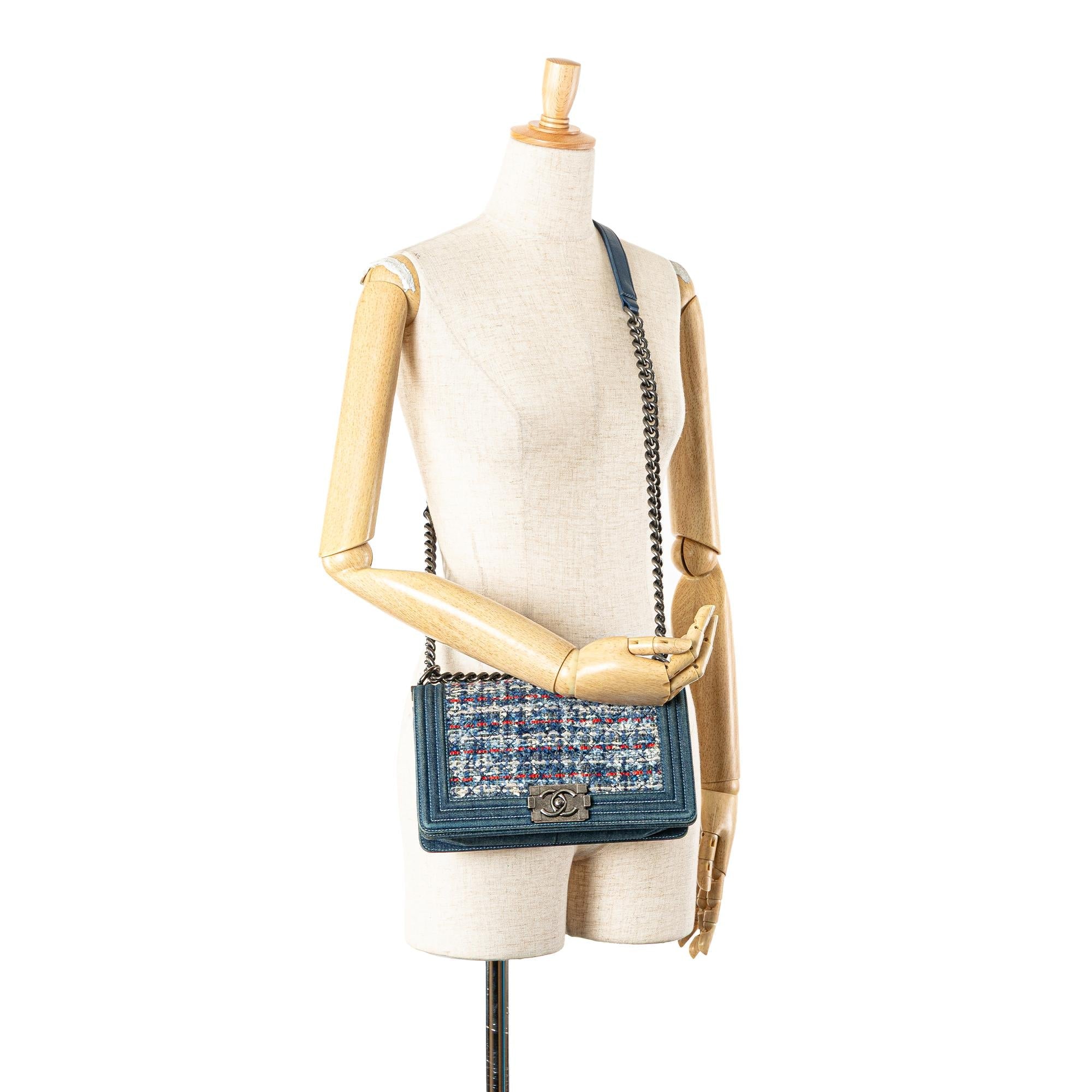 Chanel Medium Denim and Tweed Boy Bag