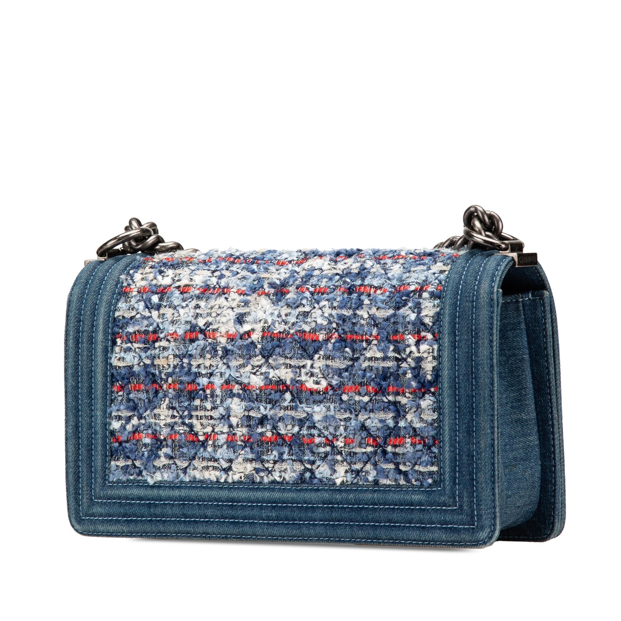Chanel Medium Denim and Tweed Boy Bag