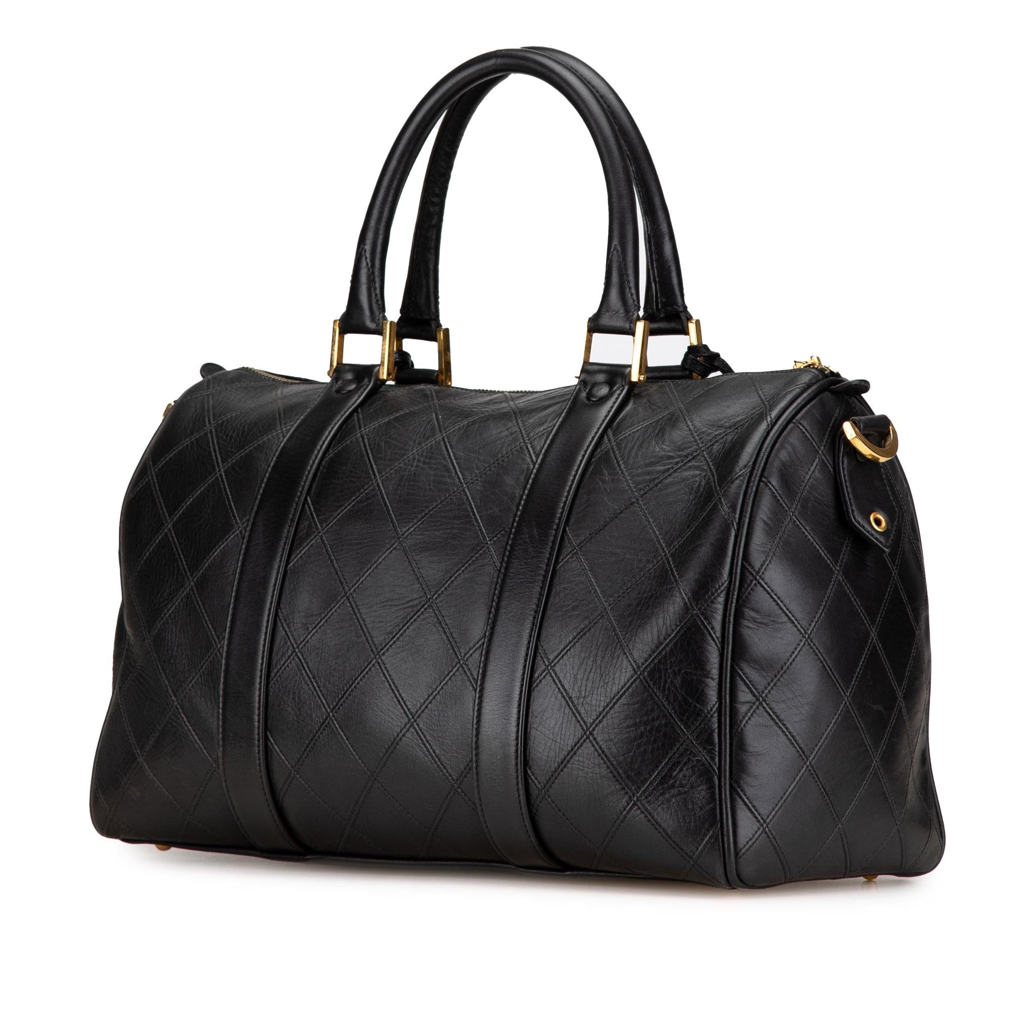 Chanel Medium Diamond Stitch Lambskin Satchel