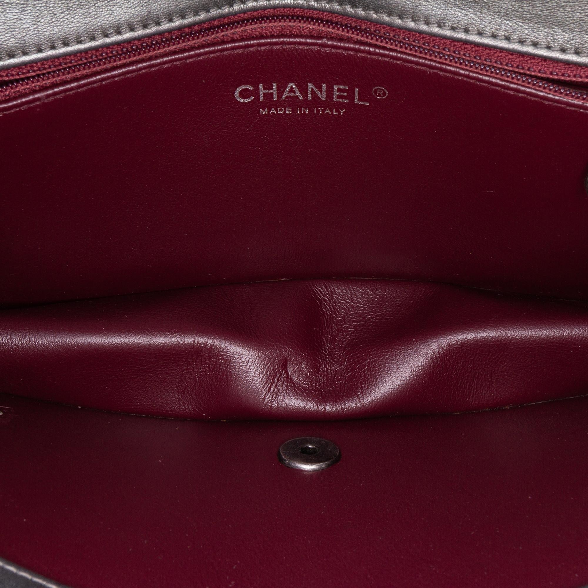 Chanel Medium Embossed Calfskin Propeller Flap