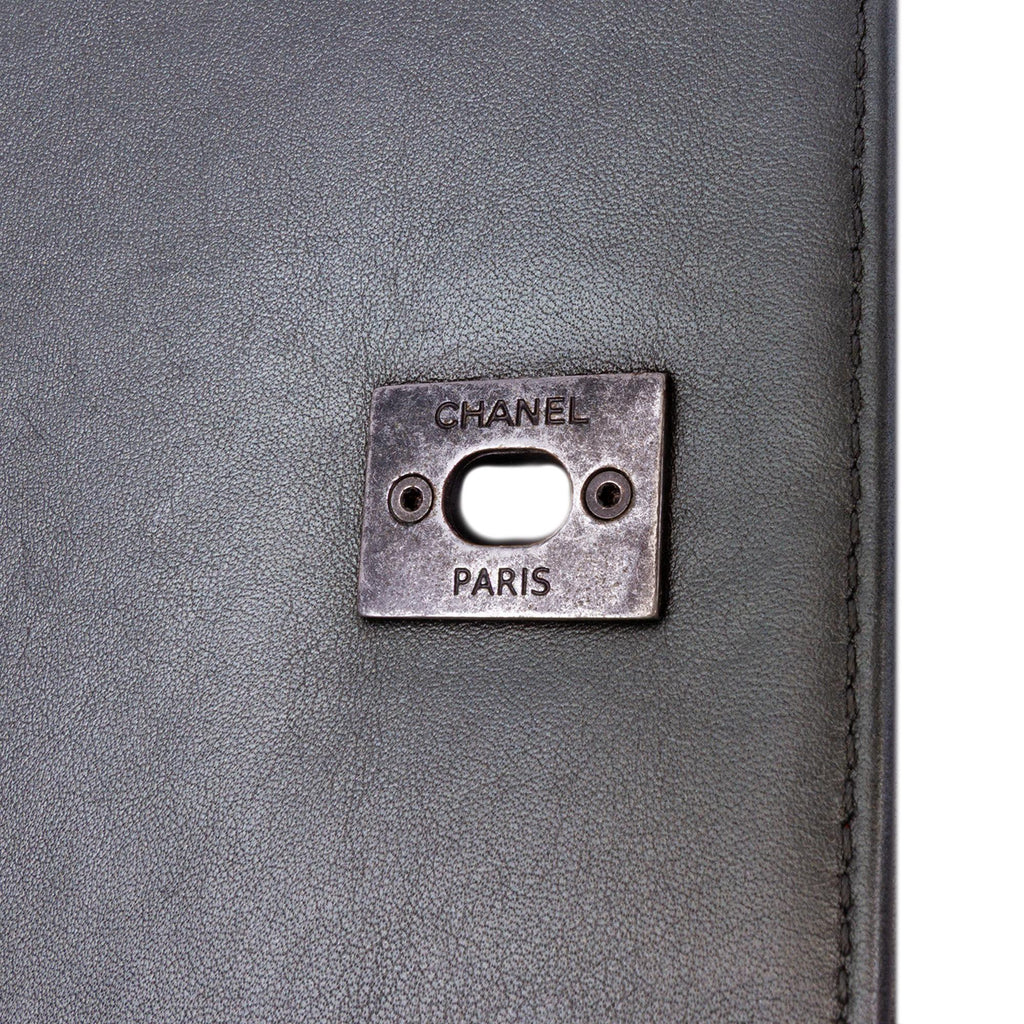 Chanel Medium Embossed Calfskin Propeller Flap