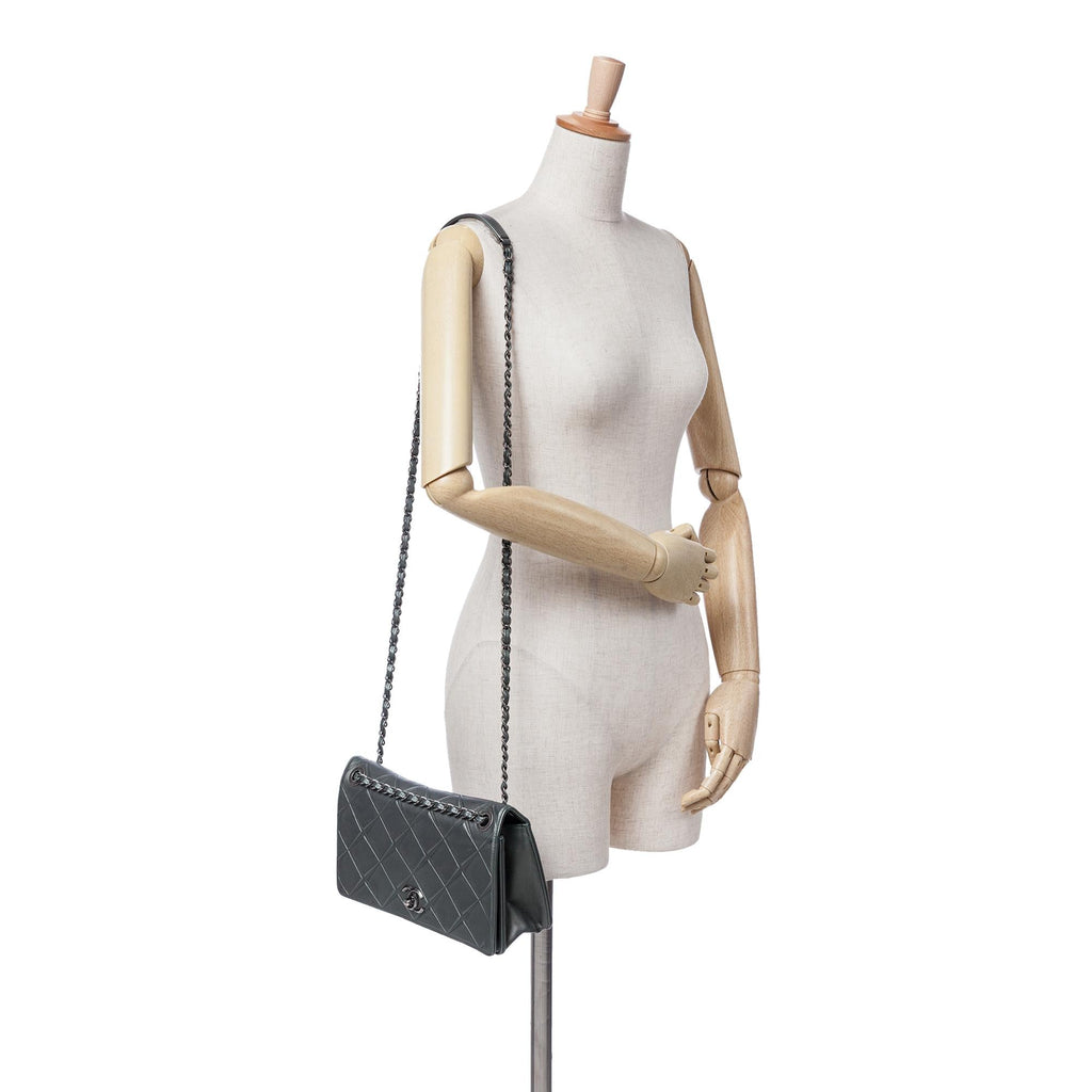 Chanel Medium Embossed Calfskin Propeller Flap