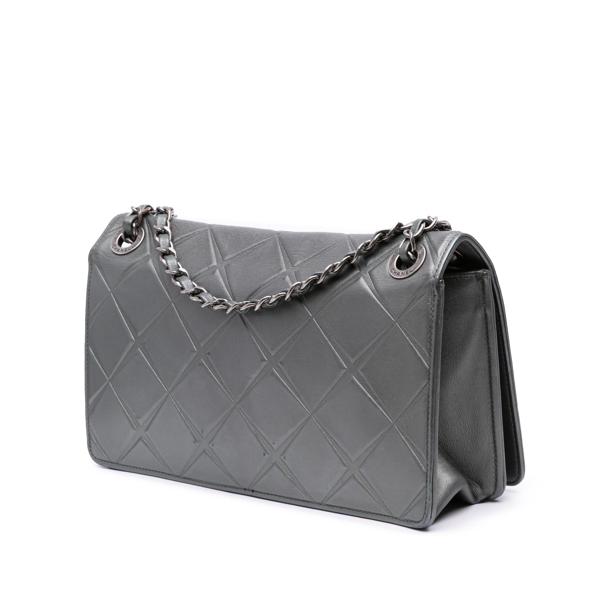 Chanel Medium Embossed Calfskin Propeller Flap