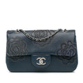 Chanel Medium Embroidered Lambskin Camellia Follies Flap (SHG-TIIm4n)