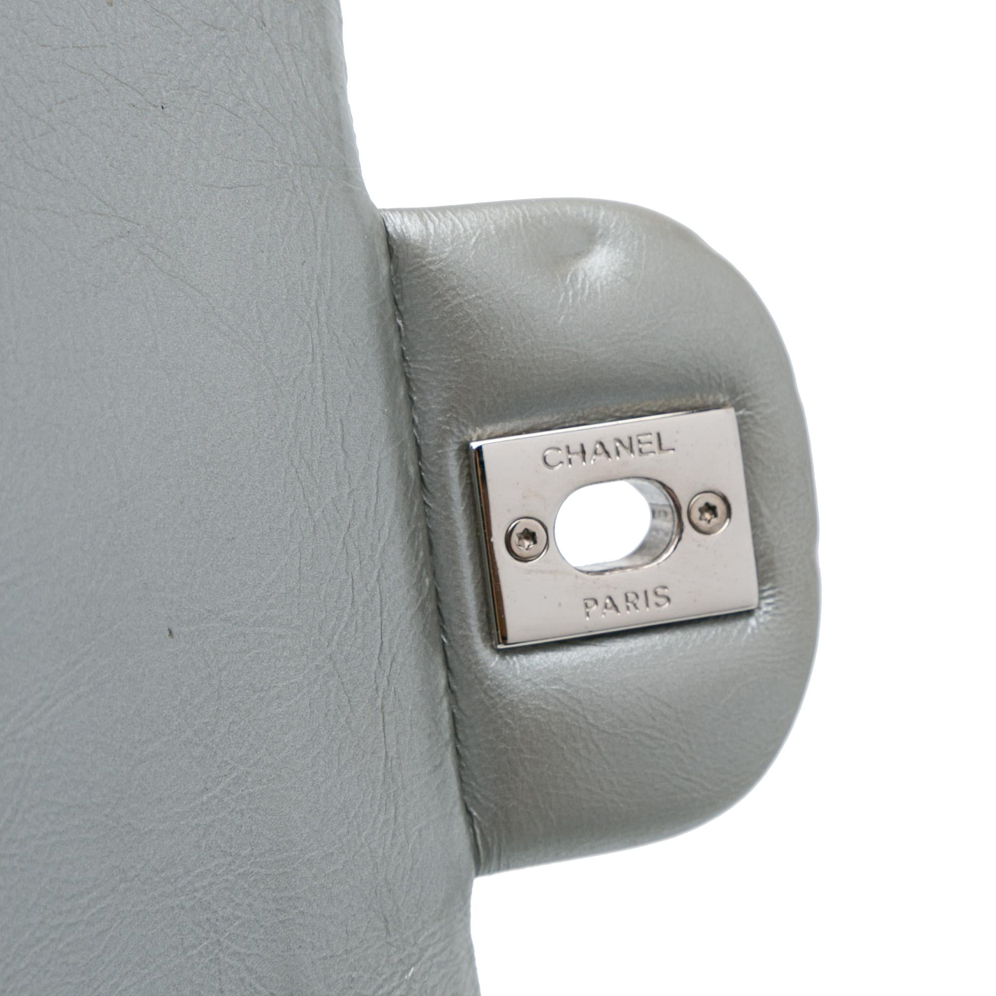 Chanel Medium Glazed Calfskin Grommet Embellished Airline Double Flap (SHG-3ngMjI)