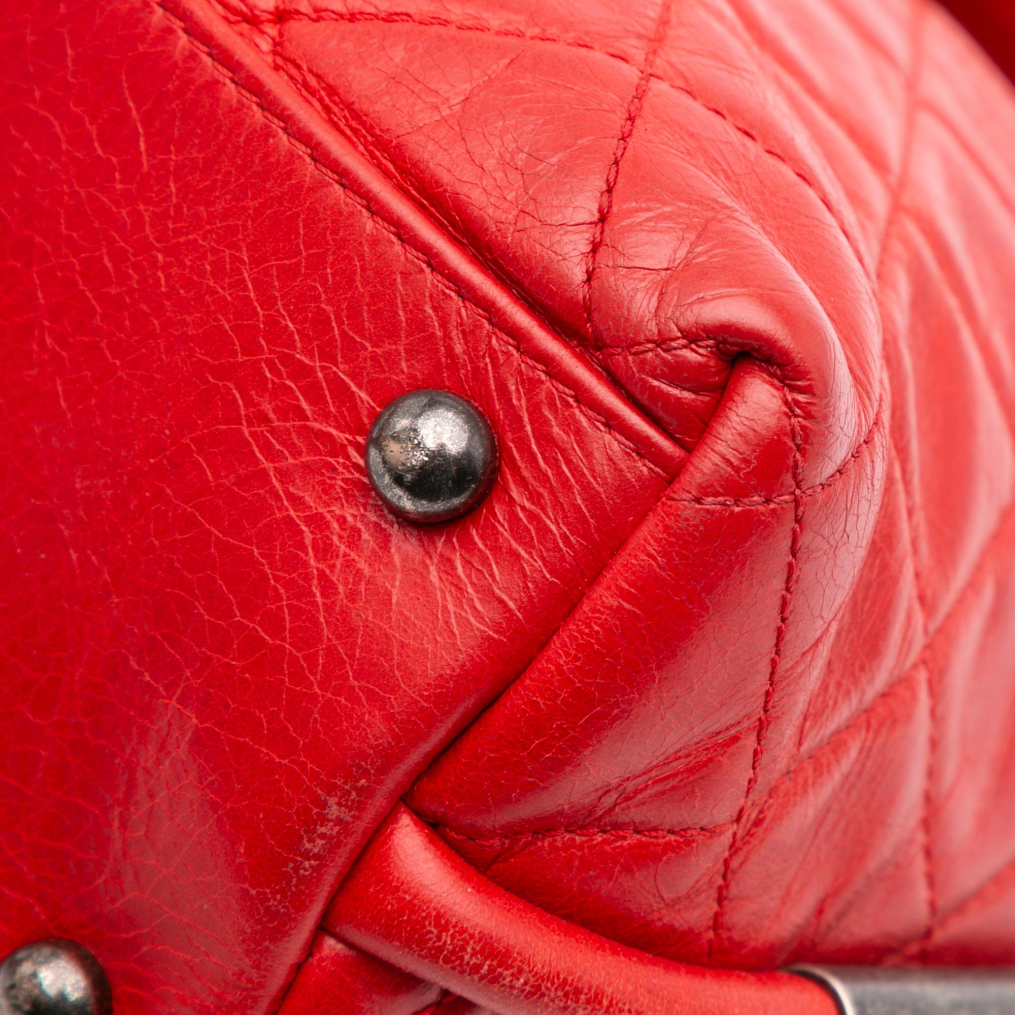 Chanel Medium Glazed Calfskin Stitch It Fold Over Flap