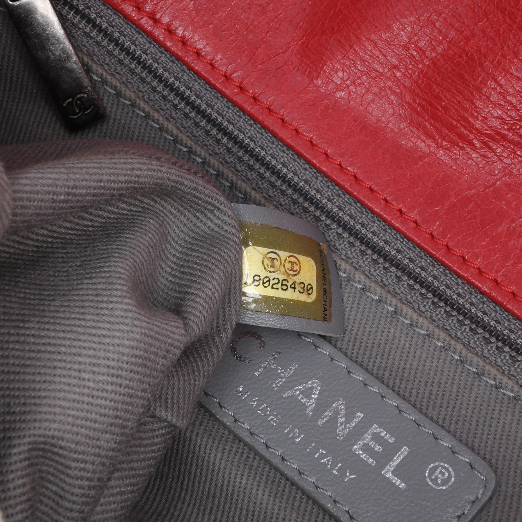 Chanel Medium Glazed Calfskin Stitch It Fold Over Flap