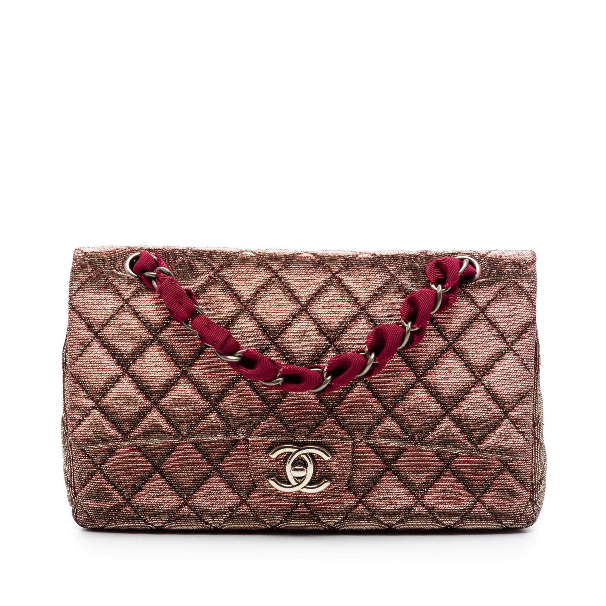 Chanel Medium Iridescent Tweed Classic Double Flap