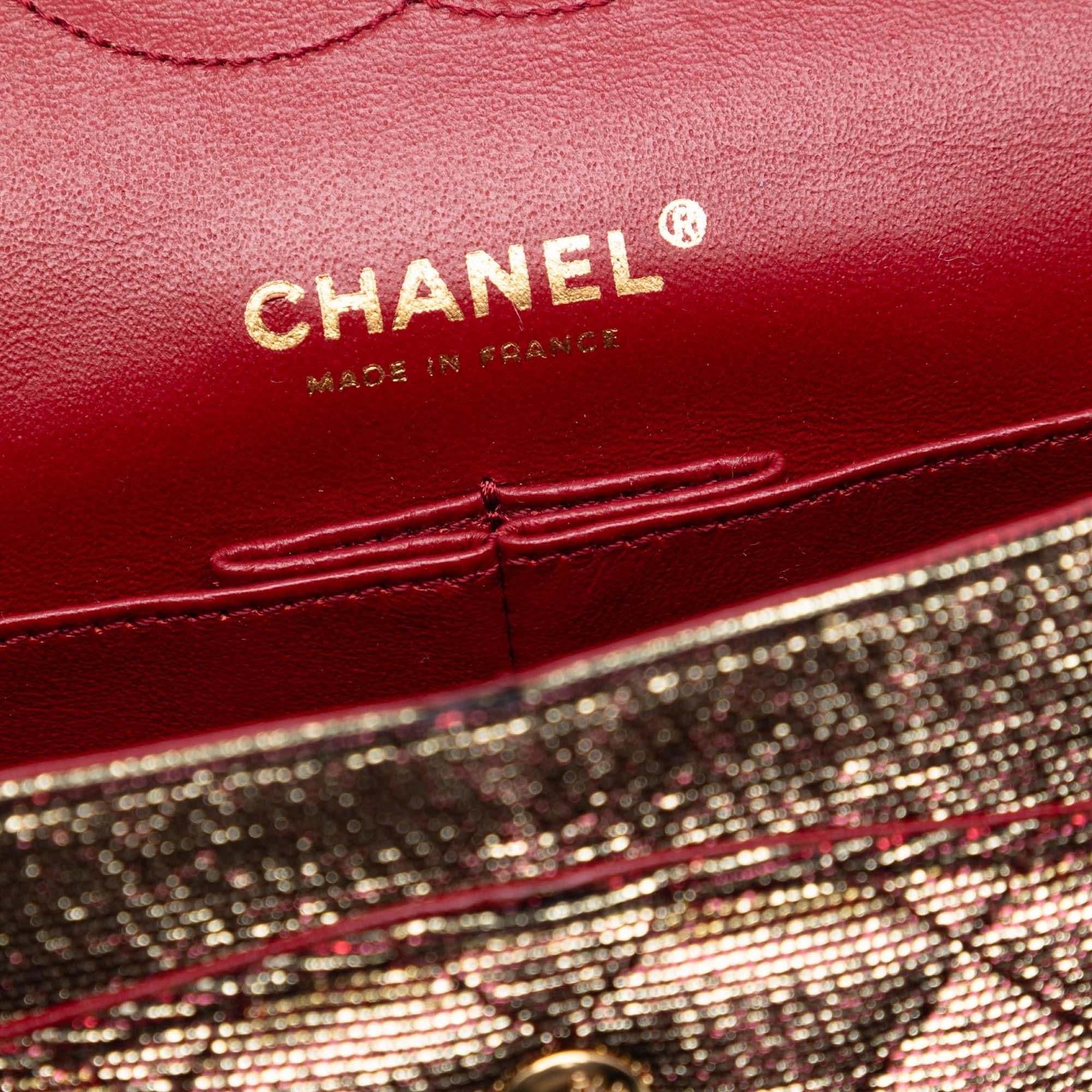 Chanel Medium Iridescent Tweed Classic Double Flap