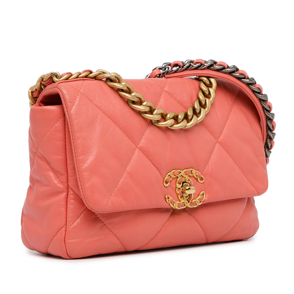 Chanel Medium Lambskin 19 Flap (SHG-3kILnI)
