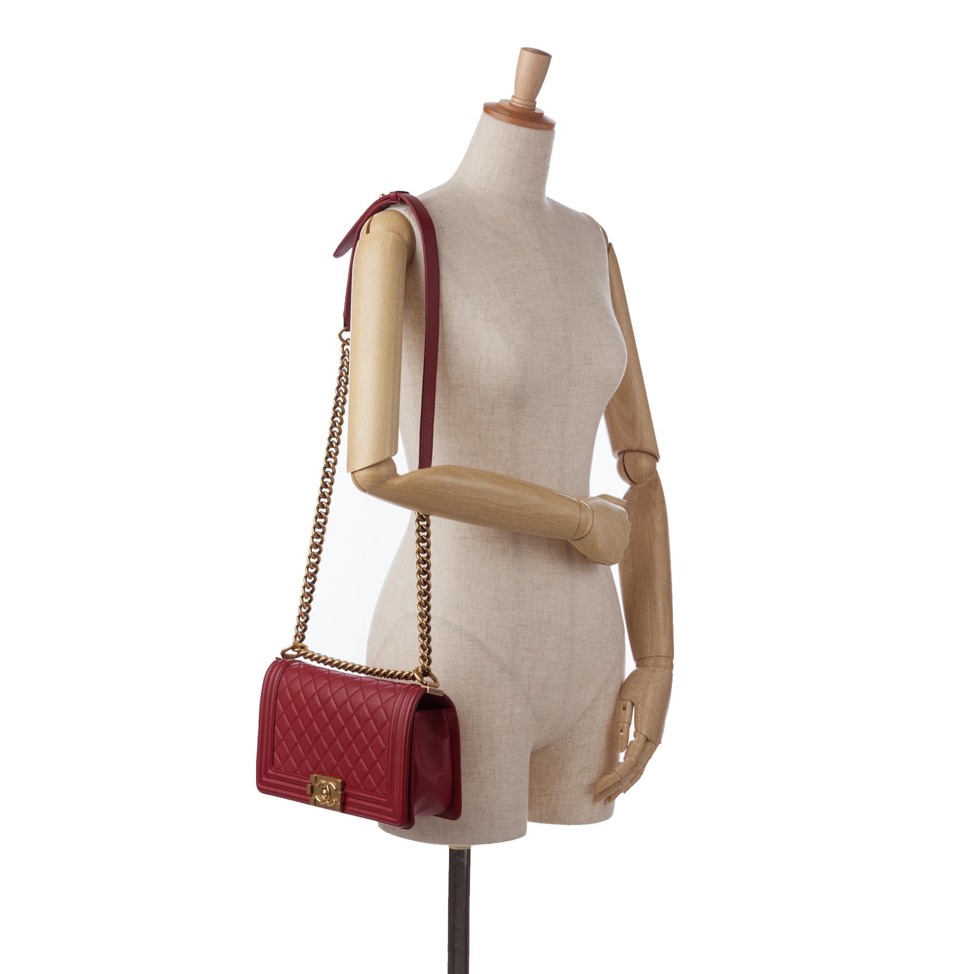 Chanel Medium Lambskin Boy Flap Bag (SHG-OR86HO)