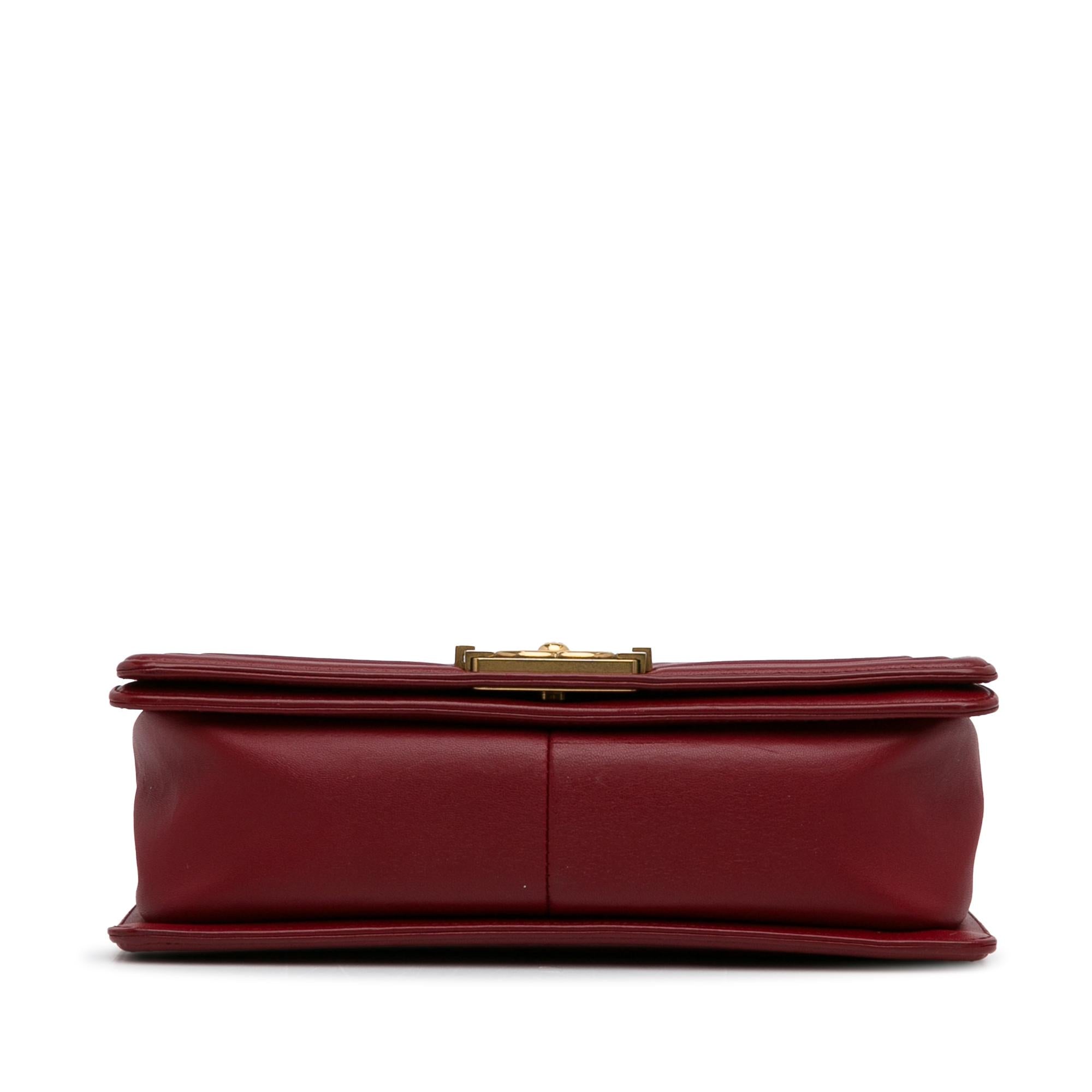 Chanel Medium Lambskin Boy Flap Bag (SHG-OR86HO)
