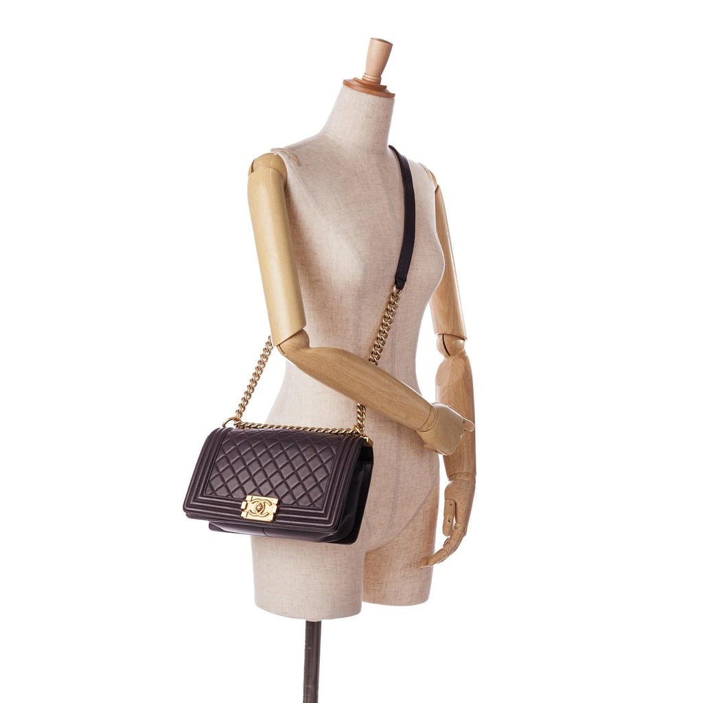 Chanel Medium Lambskin Boy Flap (SHG-0YmPx8)