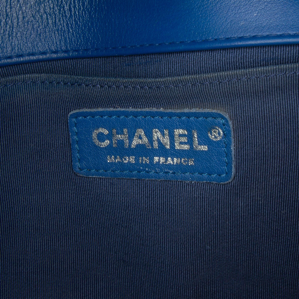 Chanel Medium Lambskin Chevron Boy Flap