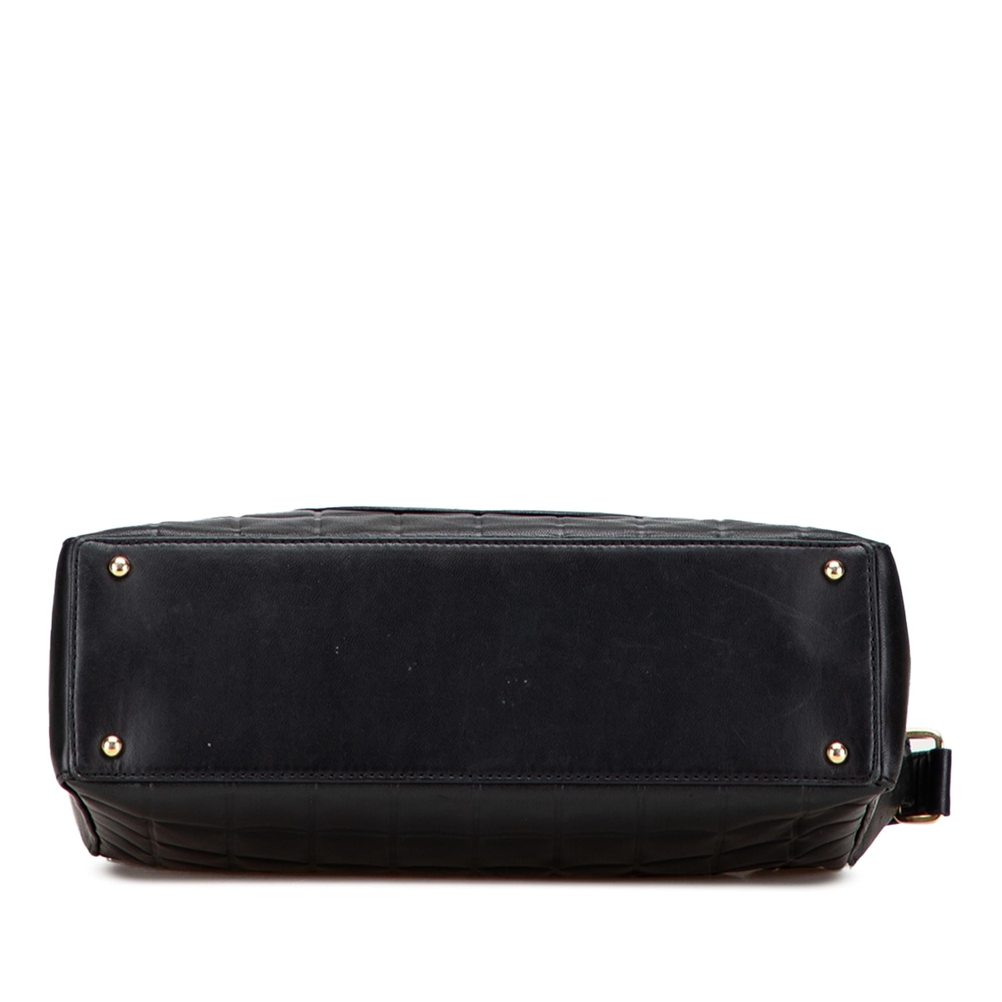 Chanel Medium Lambskin Chocolate Bar Shoulder Bag