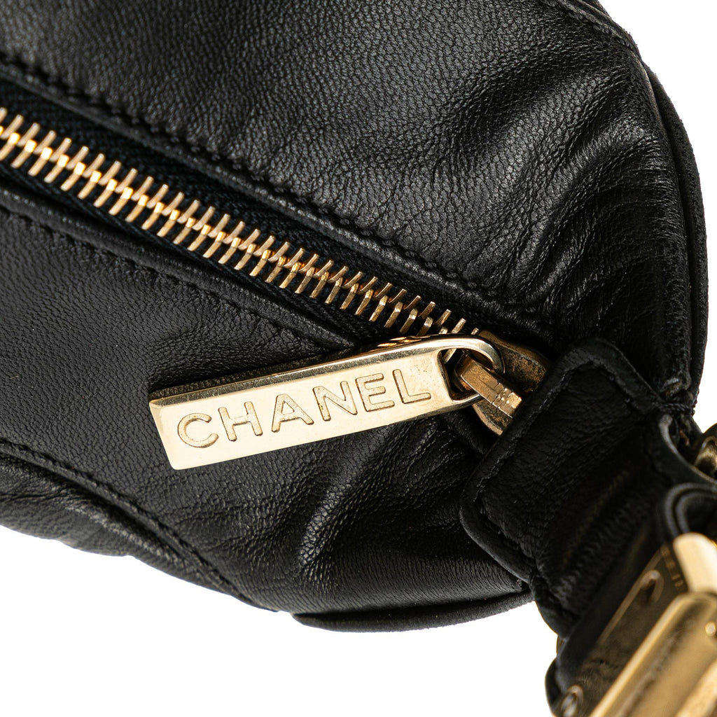 Chanel Medium Lambskin Chocolate Bar Shoulder Bag