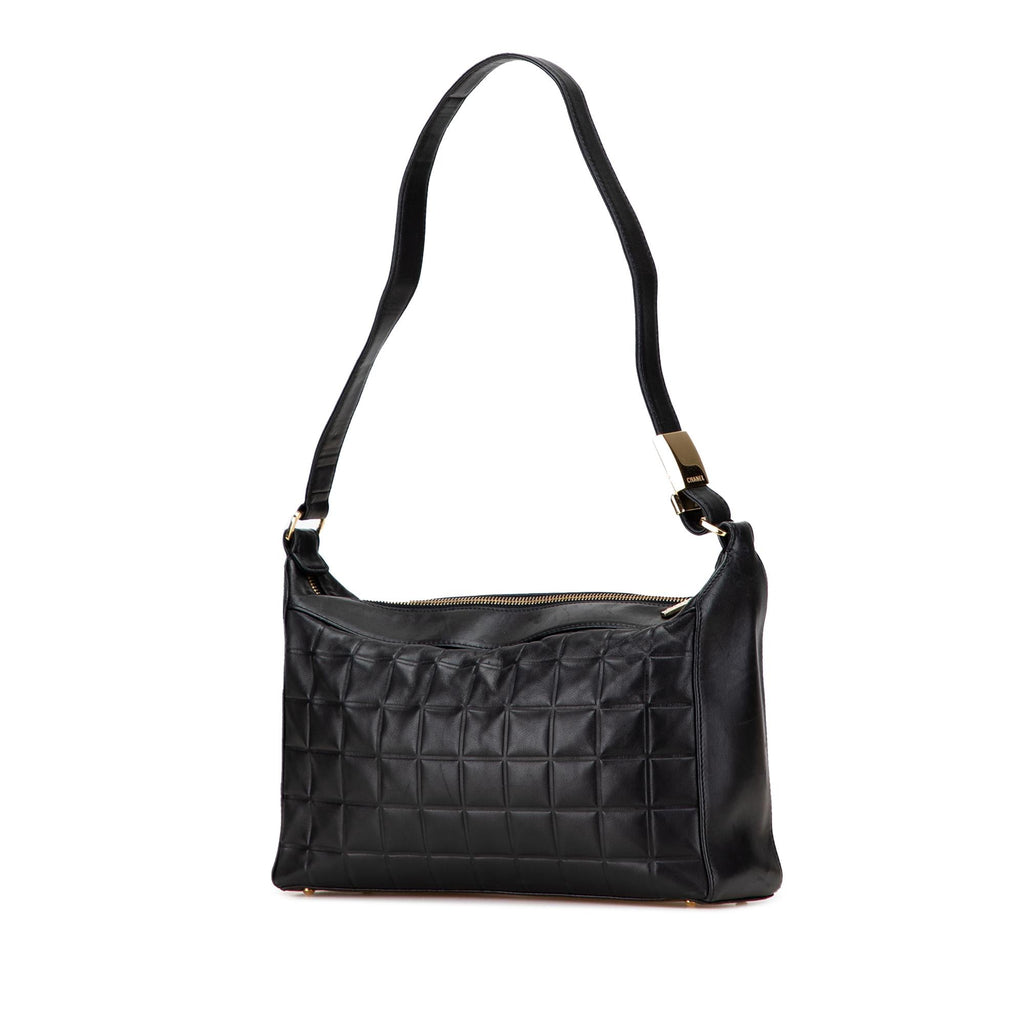 Chanel Medium Lambskin Chocolate Bar Shoulder Bag