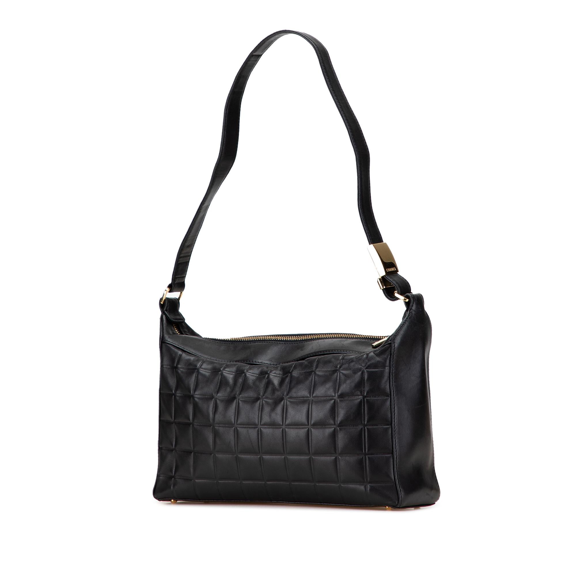 Chanel Medium Lambskin Chocolate Bar Shoulder Bag