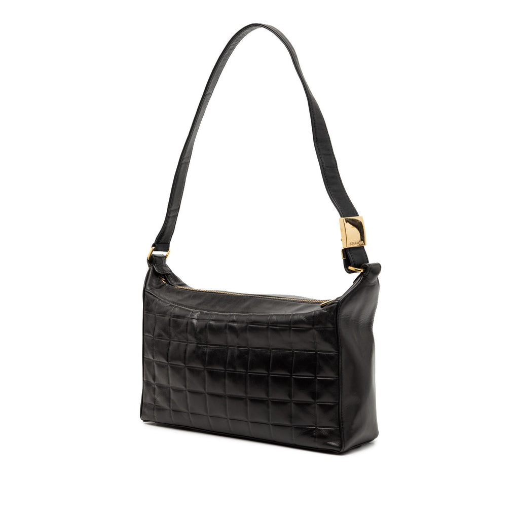 Chanel Medium Lambskin Chocolate Bar Shoulder Bag