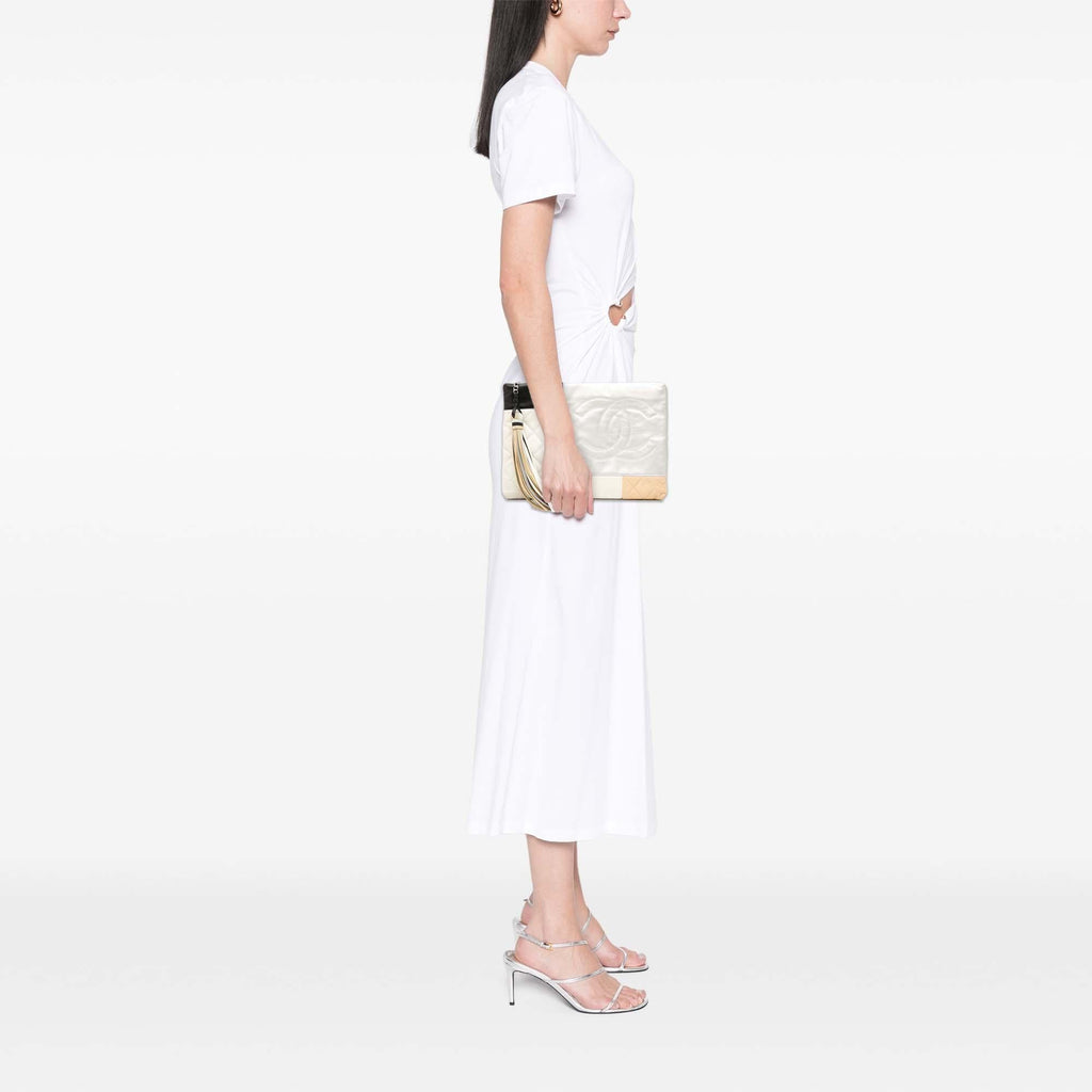 Chanel Medium Lambskin Colorblock Patchwork O Case