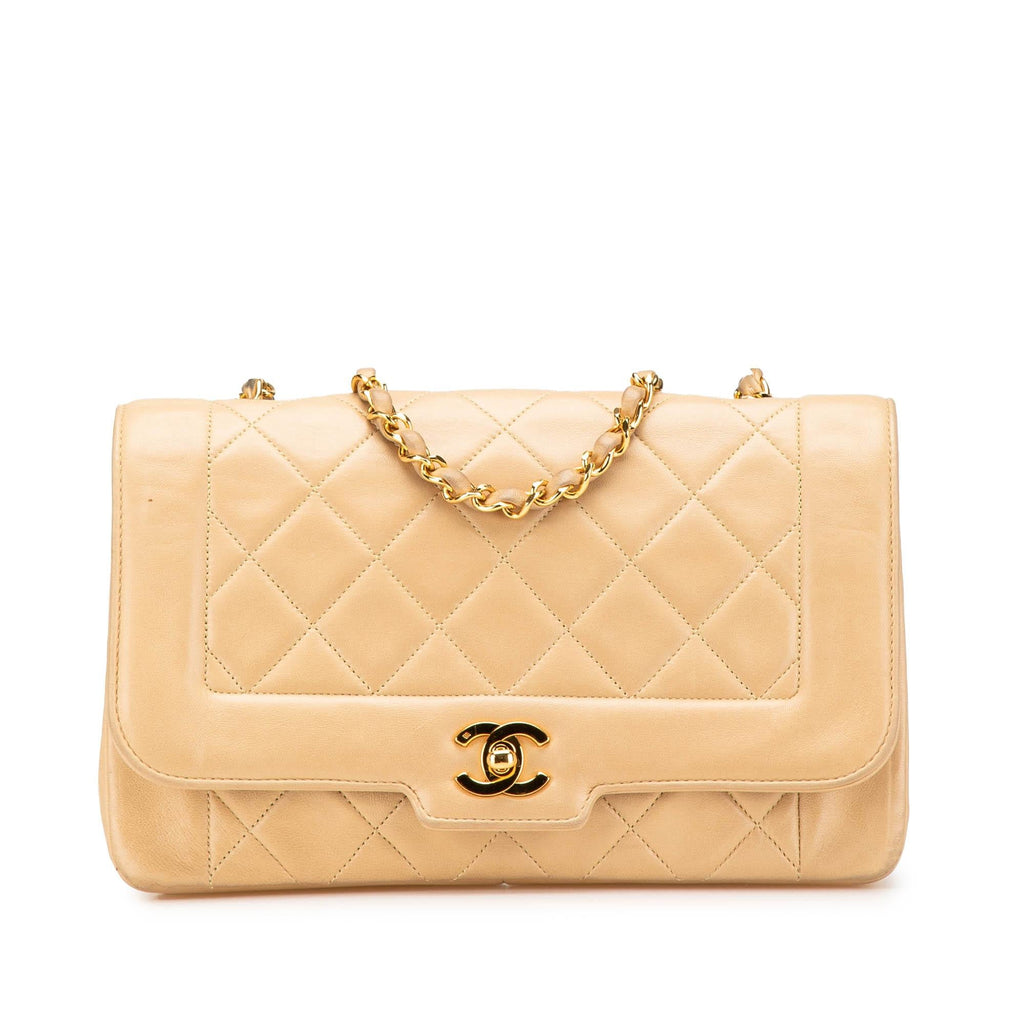 Chanel Medium Lambskin Diana Full Flap
