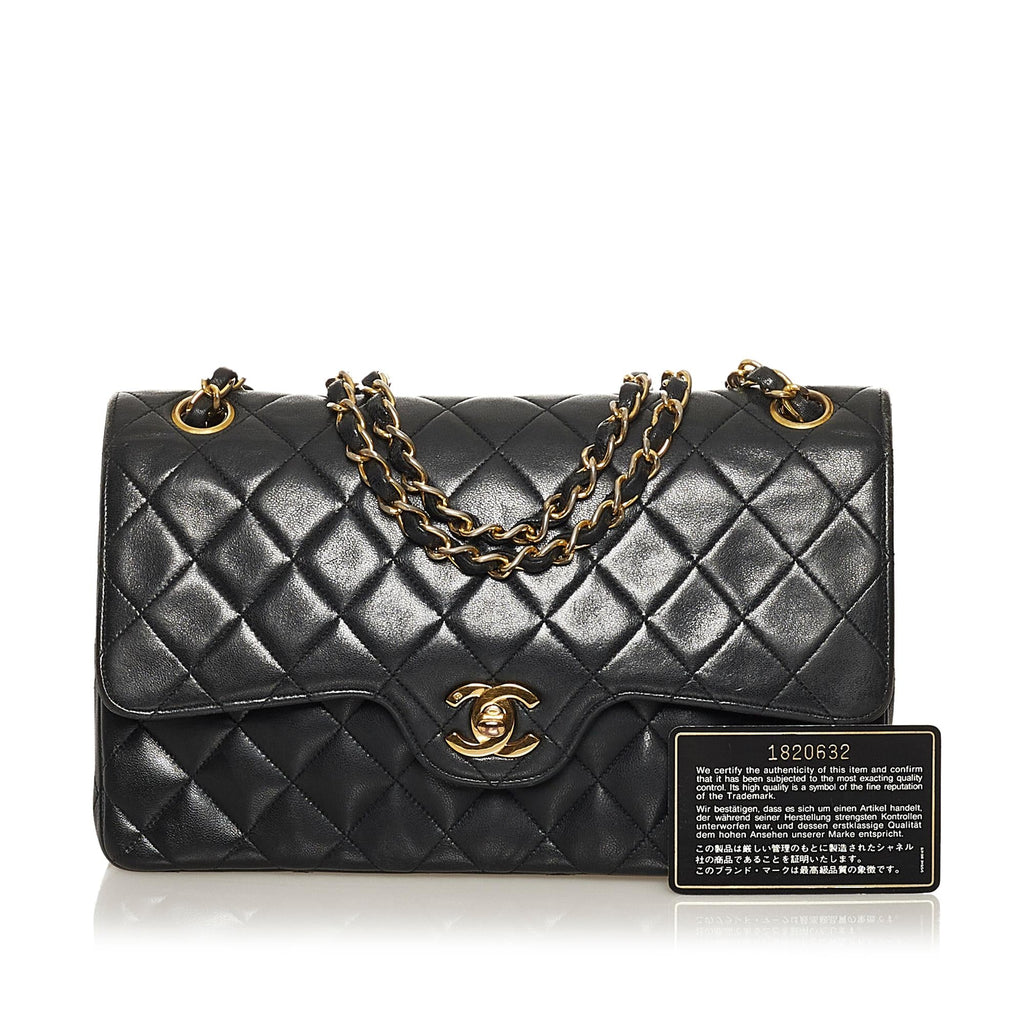 Chanel Medium Lambskin Double Flap (SHG-zQFU29)