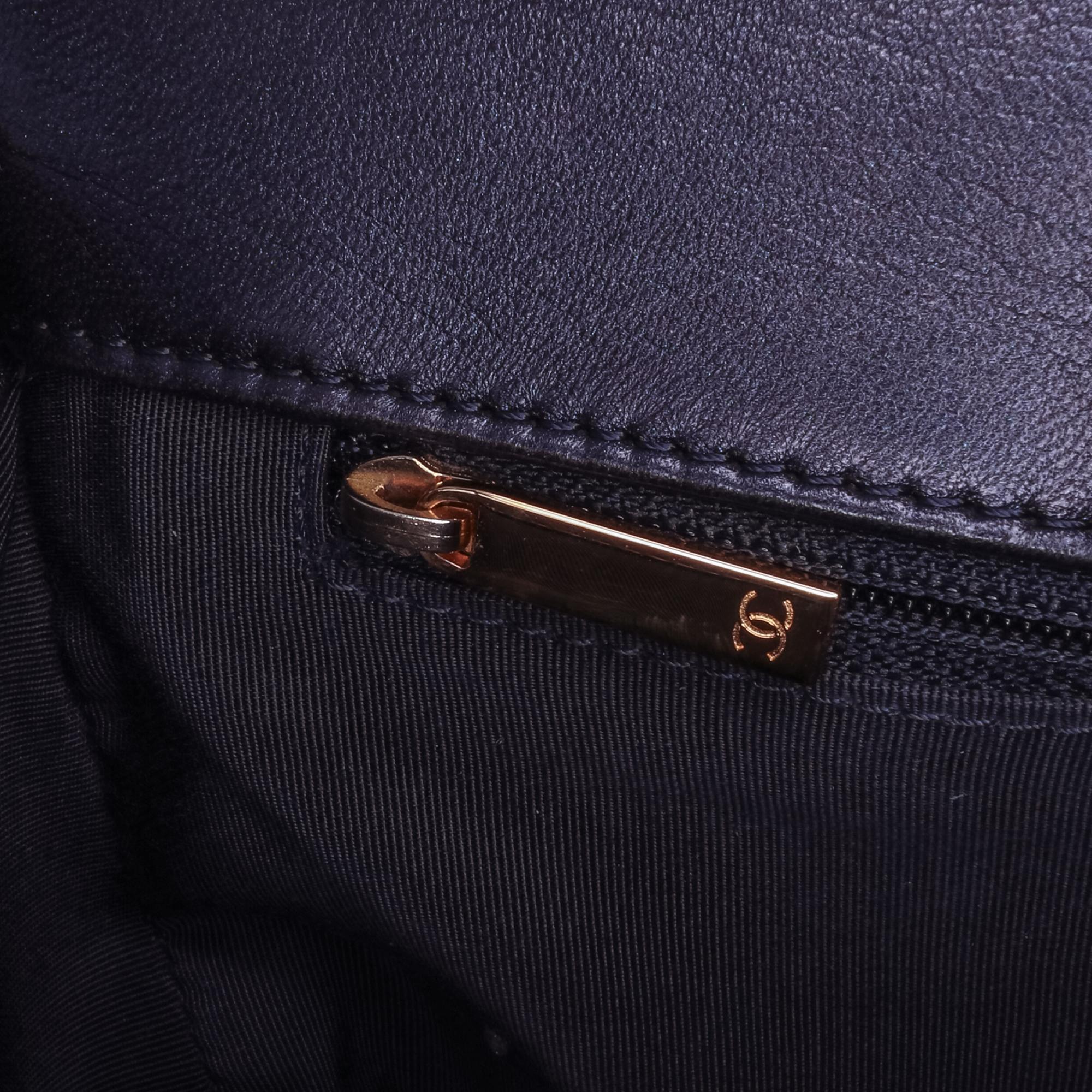 Chanel Medium Lambskin Embossed Cube Boy Flap