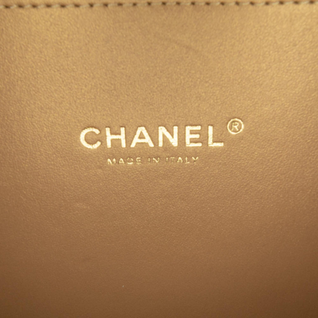 Chanel Medium Lambskin Golden Plate Vanity Case (SHG-c6SzIL)