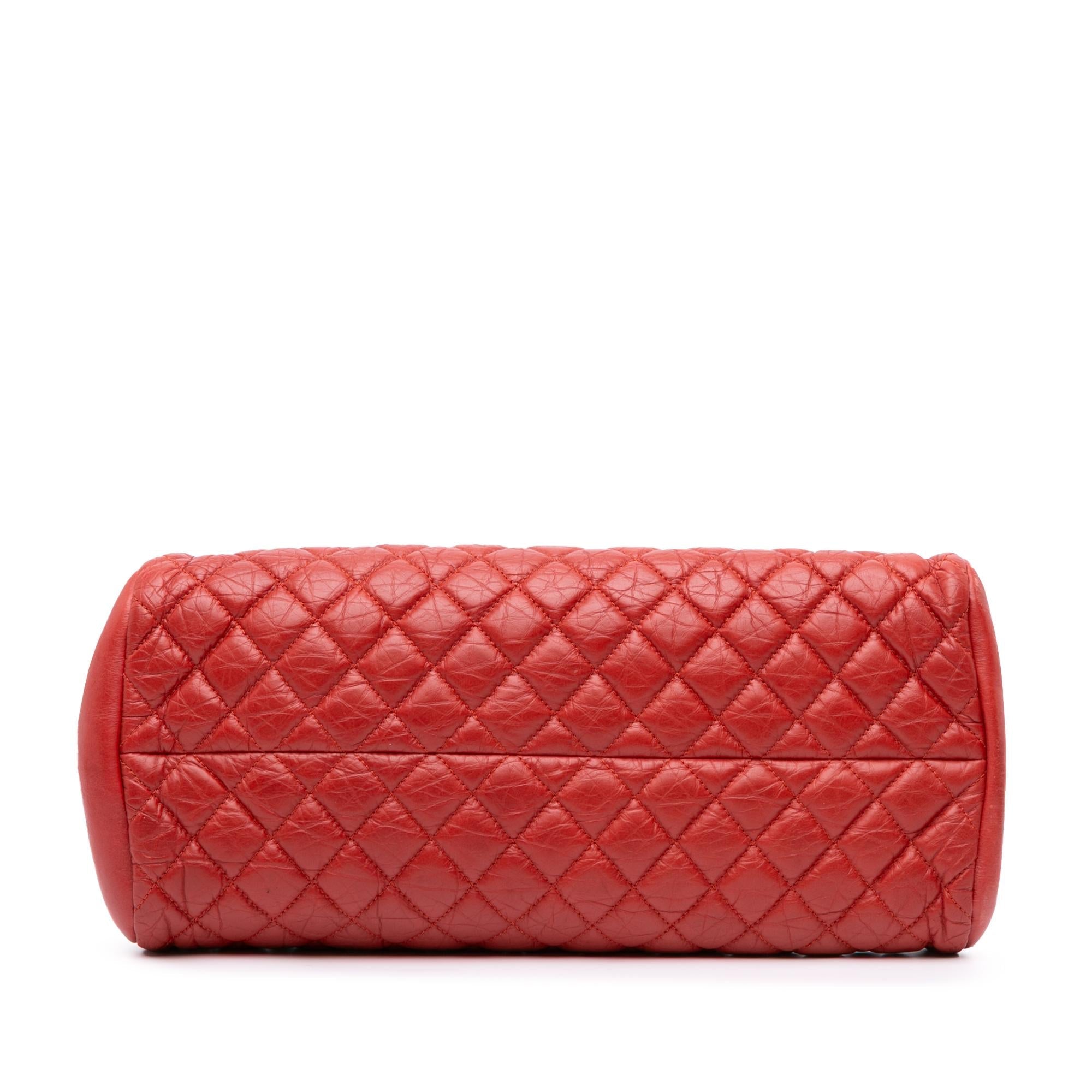Chanel Medium Lambskin Just Mademoiselle Bowling Bag