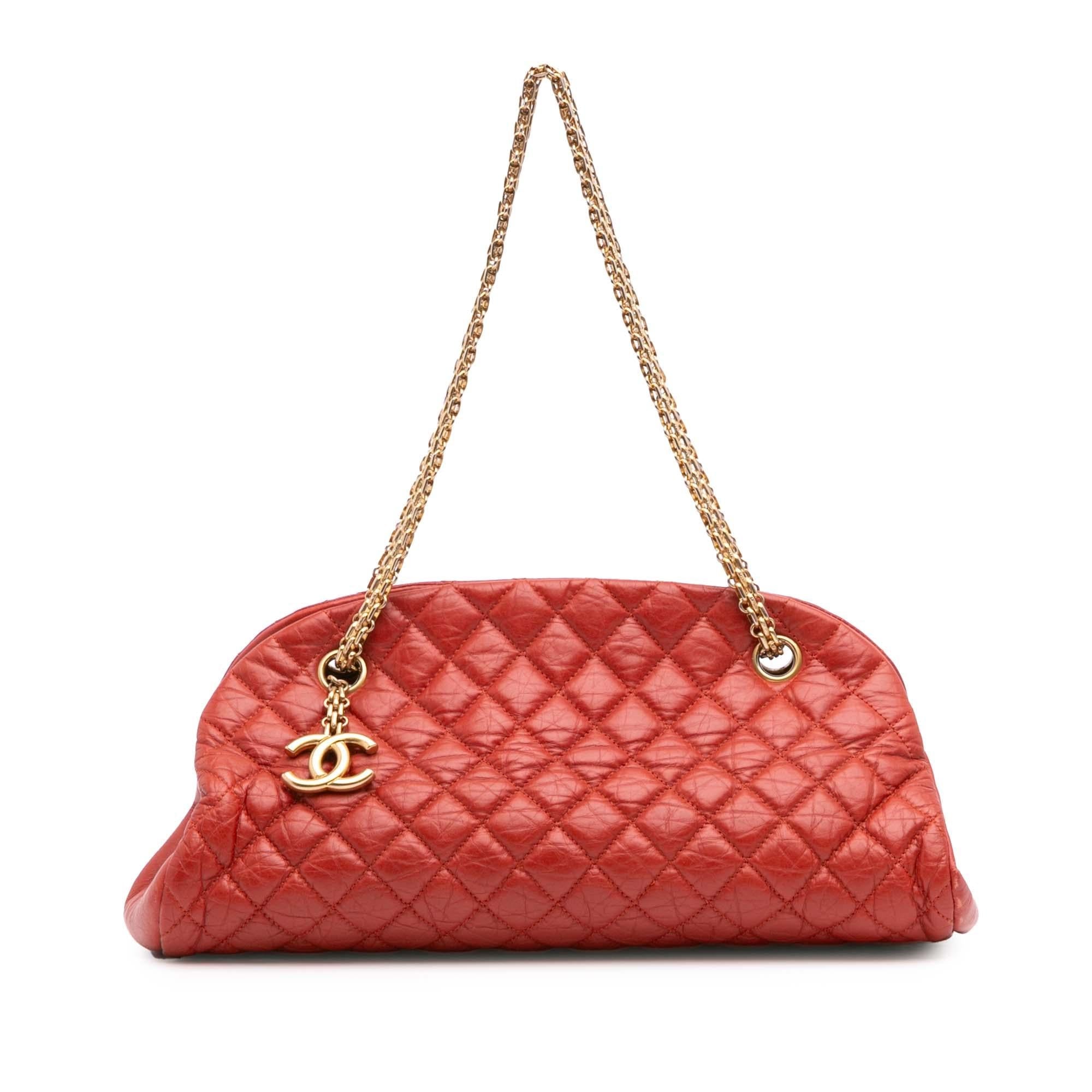 Chanel Medium Lambskin Just Mademoiselle Bowling Bag