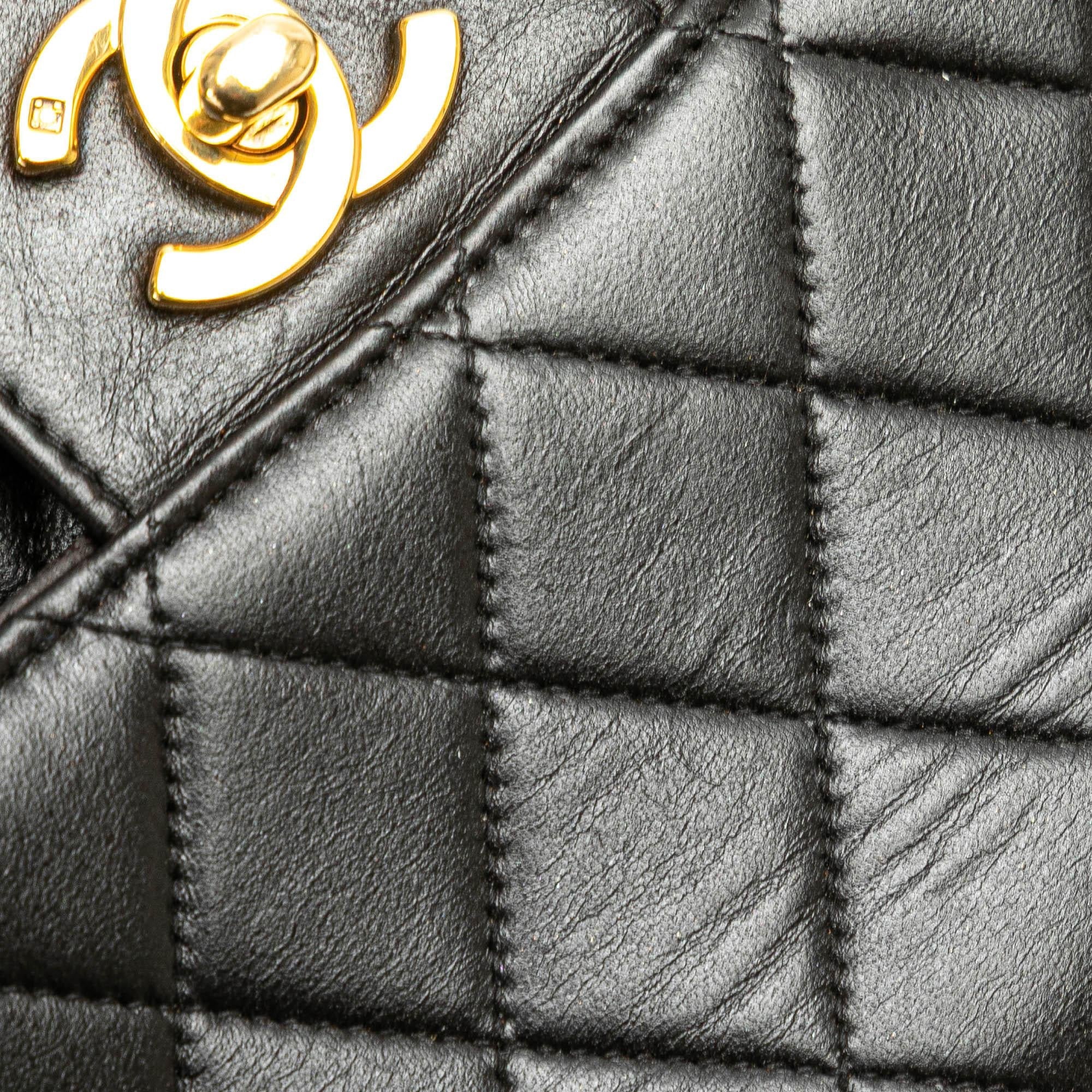 Chanel Medium Lambskin Kelly Parent Top Handle Bag