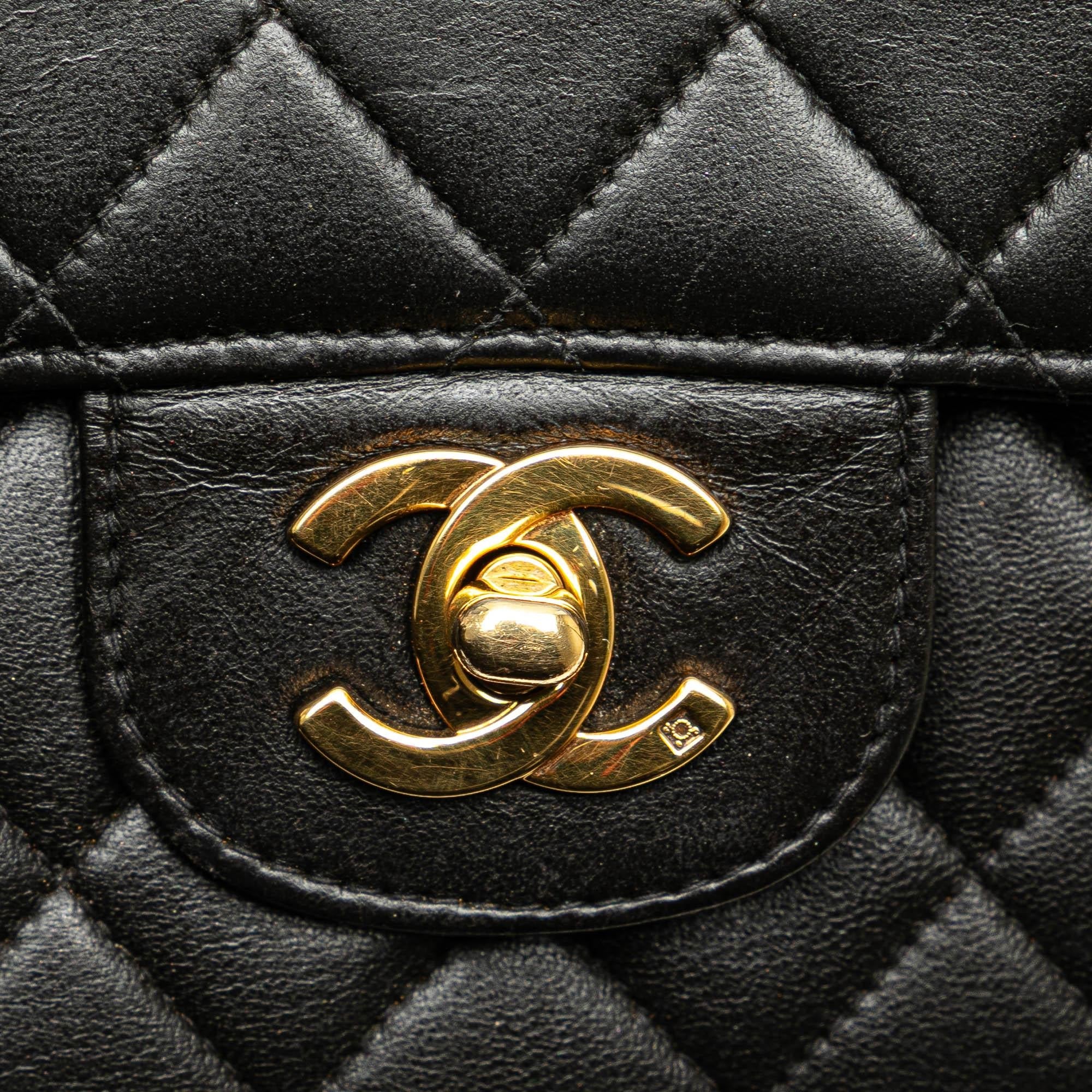 Chanel Medium Lambskin Kelly Parent Top Handle Bag