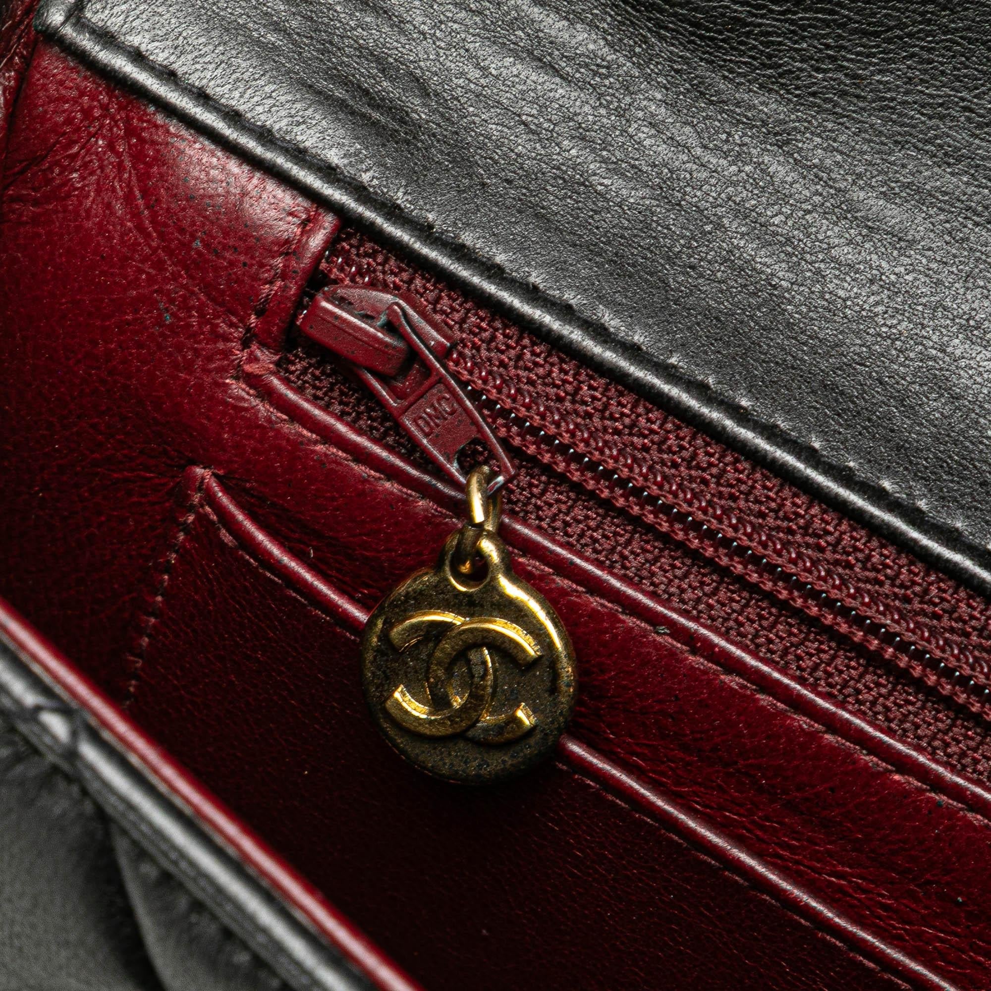 Chanel Medium Lambskin Kelly Parent Top Handle Bag