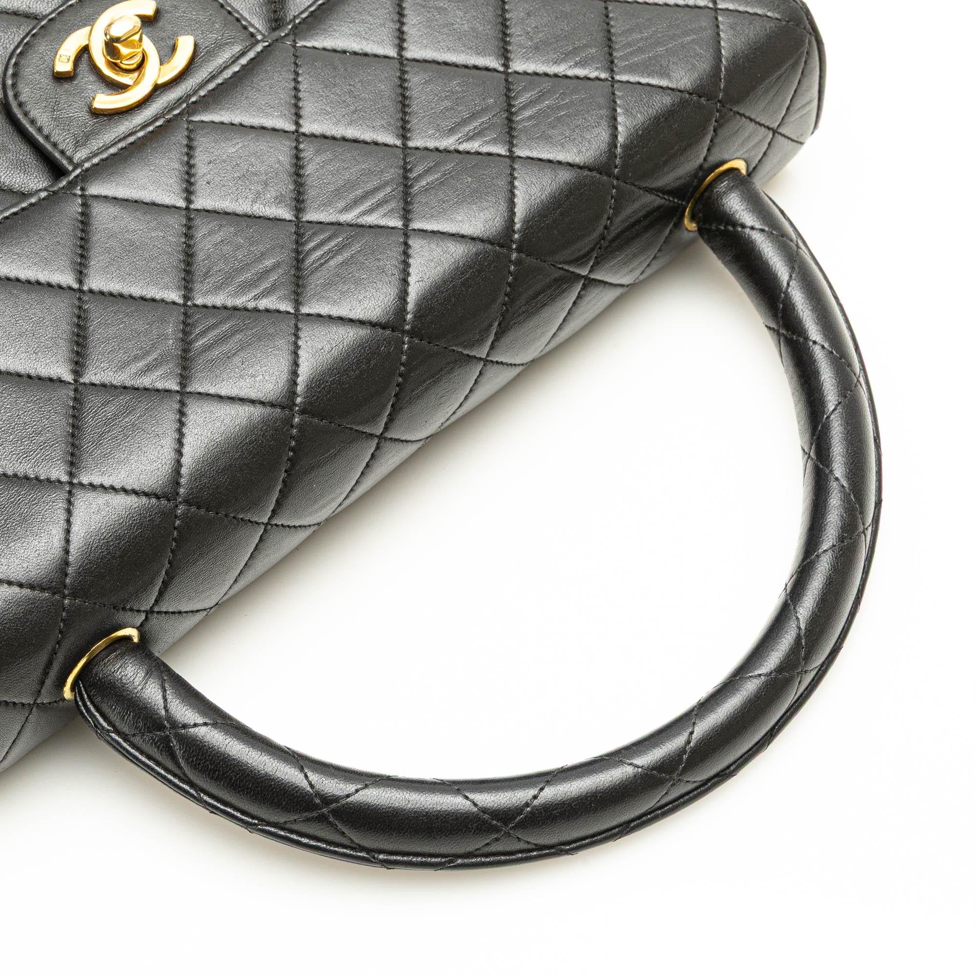 Chanel Medium Lambskin Kelly Parent Top Handle Bag