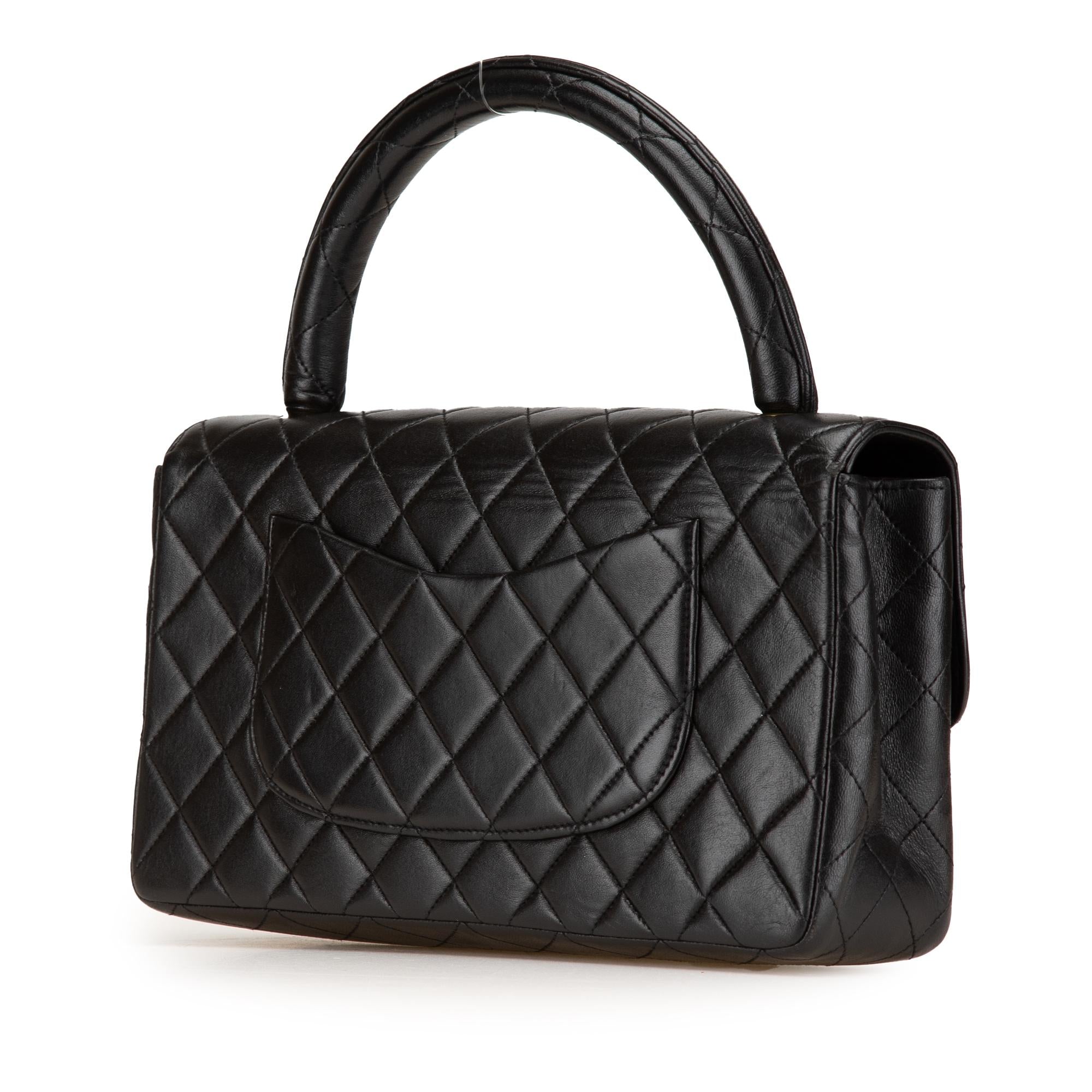 Chanel Medium Lambskin Kelly Parent Top Handle Bag
