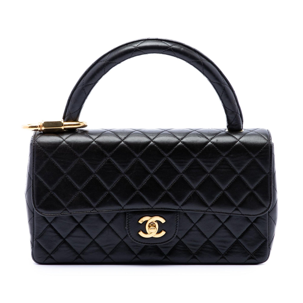 Chanel Medium Lambskin Kelly Parent Top Handle Bag