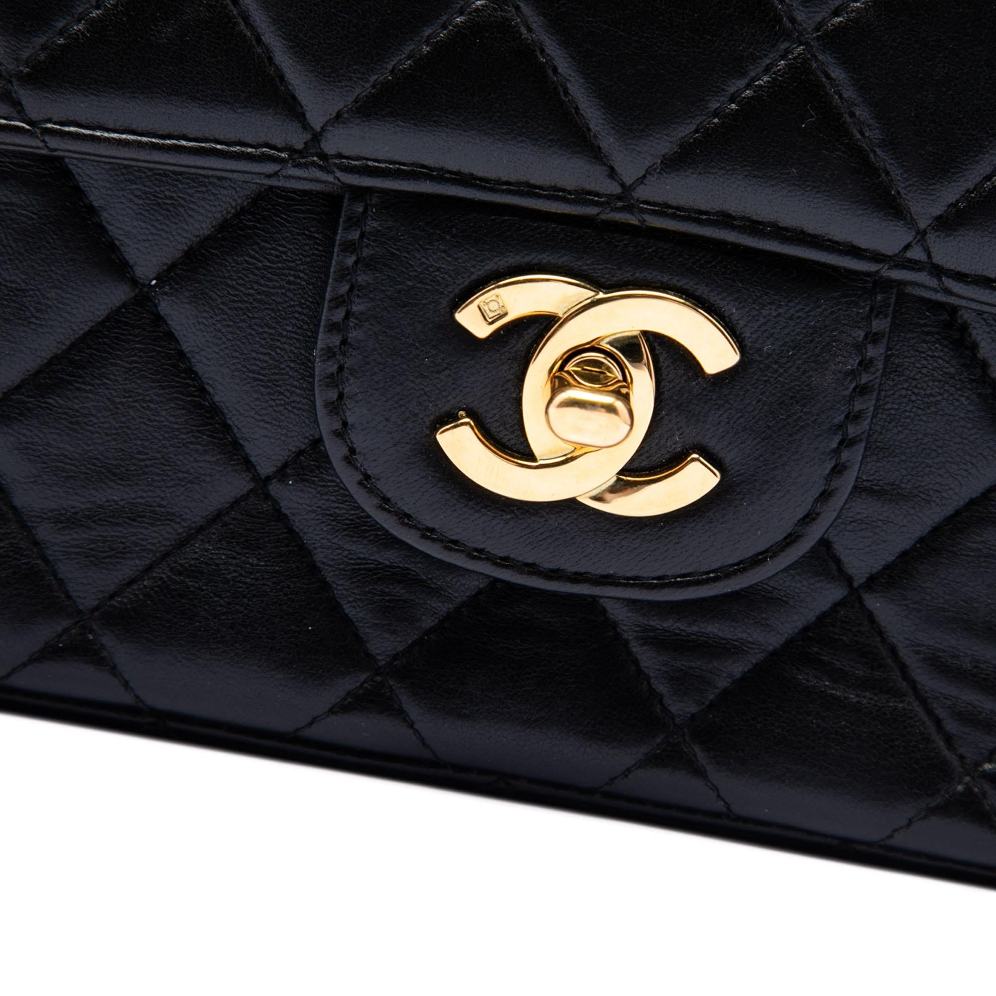 Chanel Medium Lambskin Kelly Parent Top Handle Bag