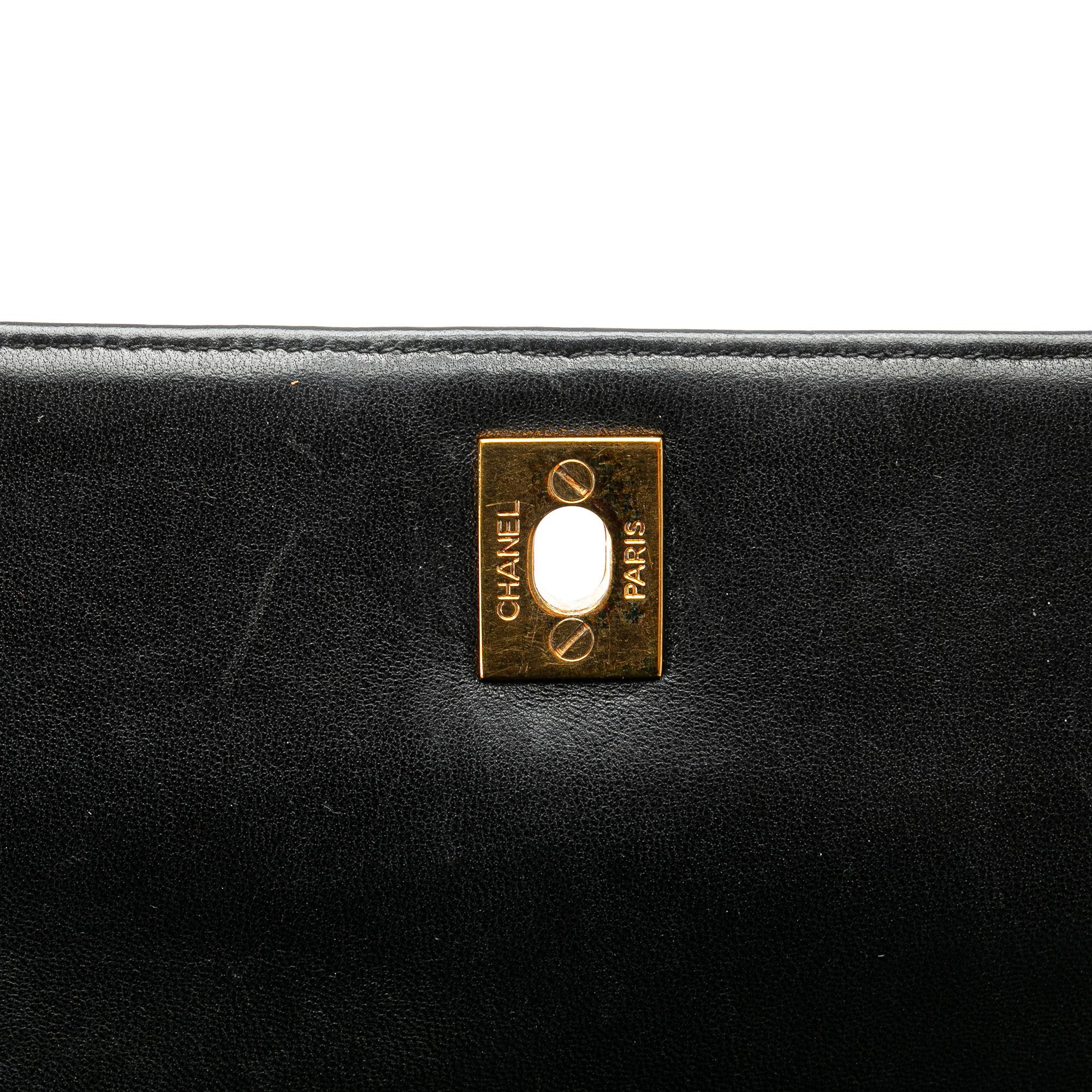 Chanel Medium Lambskin Kelly Top Handle Bag