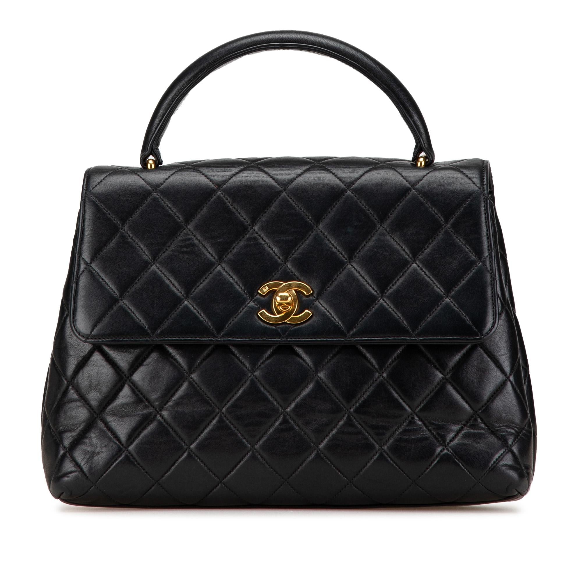Chanel Medium Lambskin Kelly Top Handle Bag