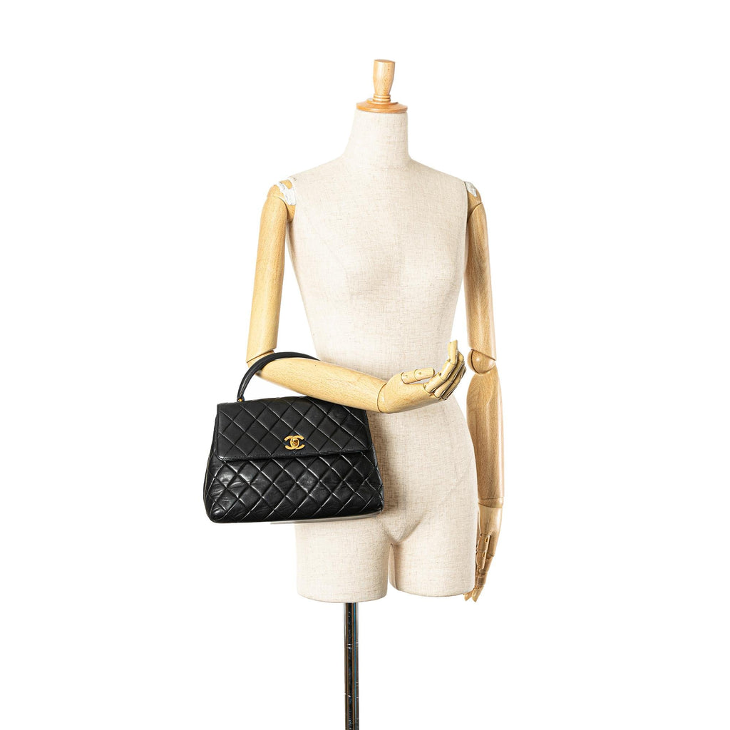 Chanel Medium Lambskin Kelly Top Handle Bag