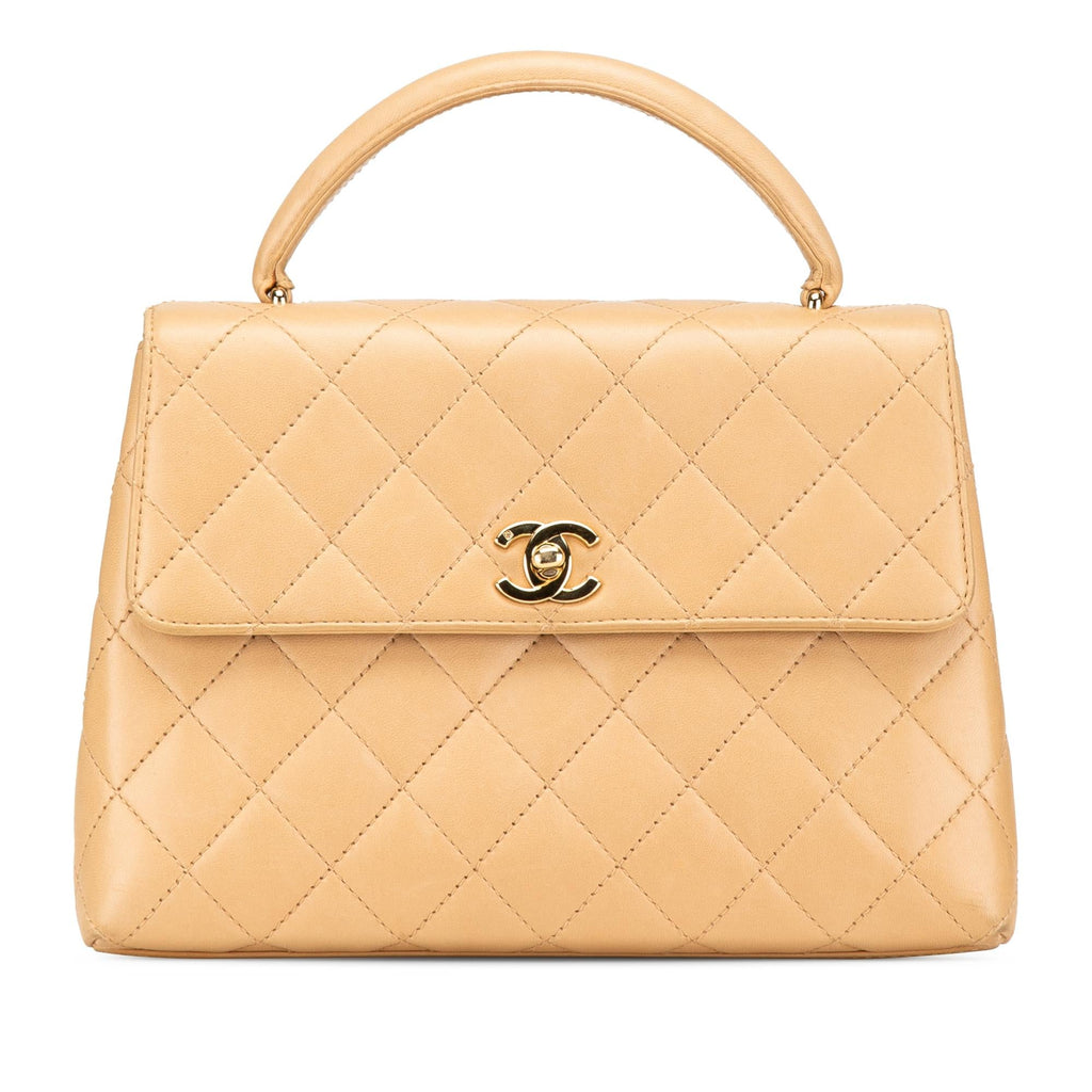 Chanel Medium Lambskin Kelly Top Handle Bag