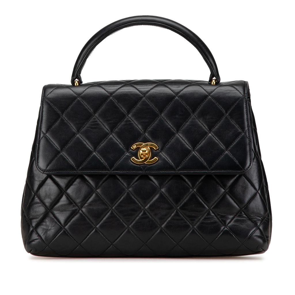 Chanel Medium Lambskin Kelly Top Handle Bag
