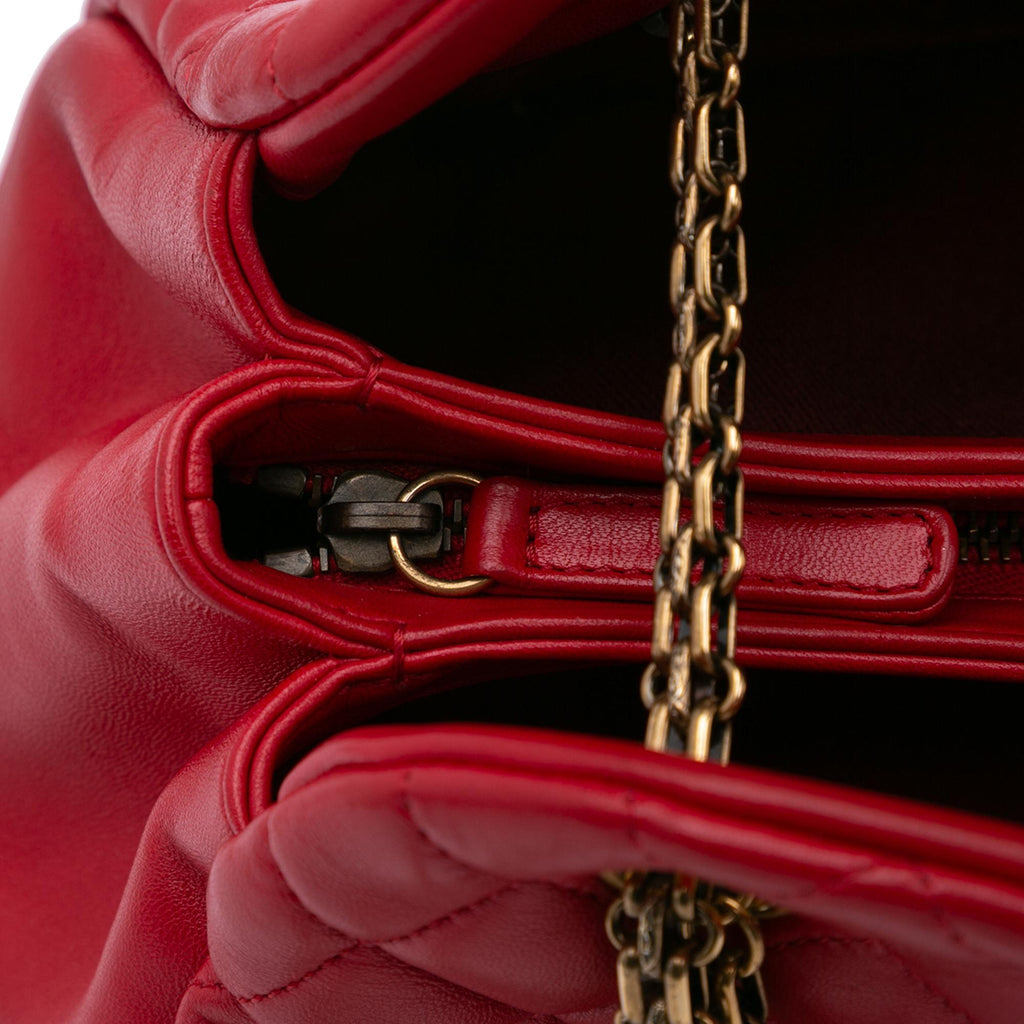 Chanel Medium Lambskin Mademoiselle Bowling Bag